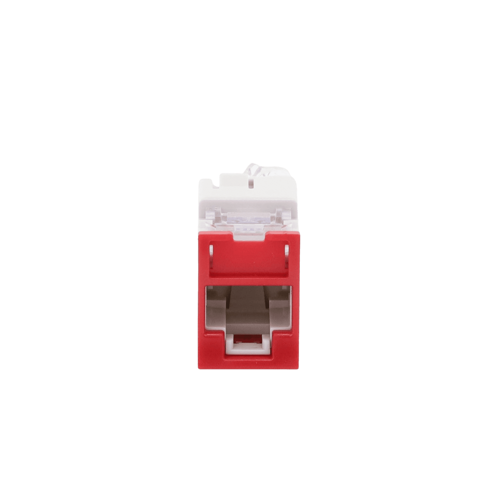 Jack UltraMAX Cat6, UTP, Montaje híbrido en Placa de Pared (Plano y Angulado), Color Rojo, Punch Down U6-H03NS - SIEMON