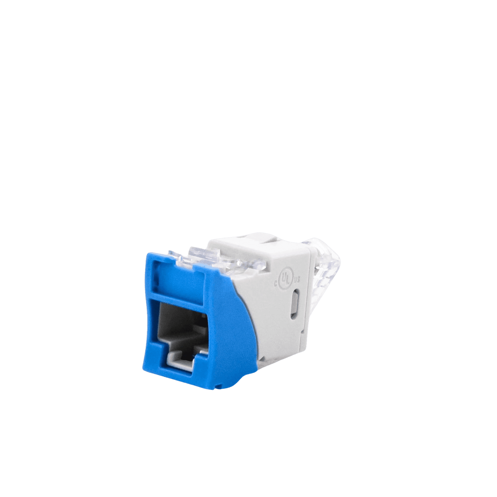 Jack UltraMAX Cat6, UTP, Montaje híbrido en Placa de Pared (Plano y Angulado), Color Azul, Punch Down U6-H06NS - SIEMON
