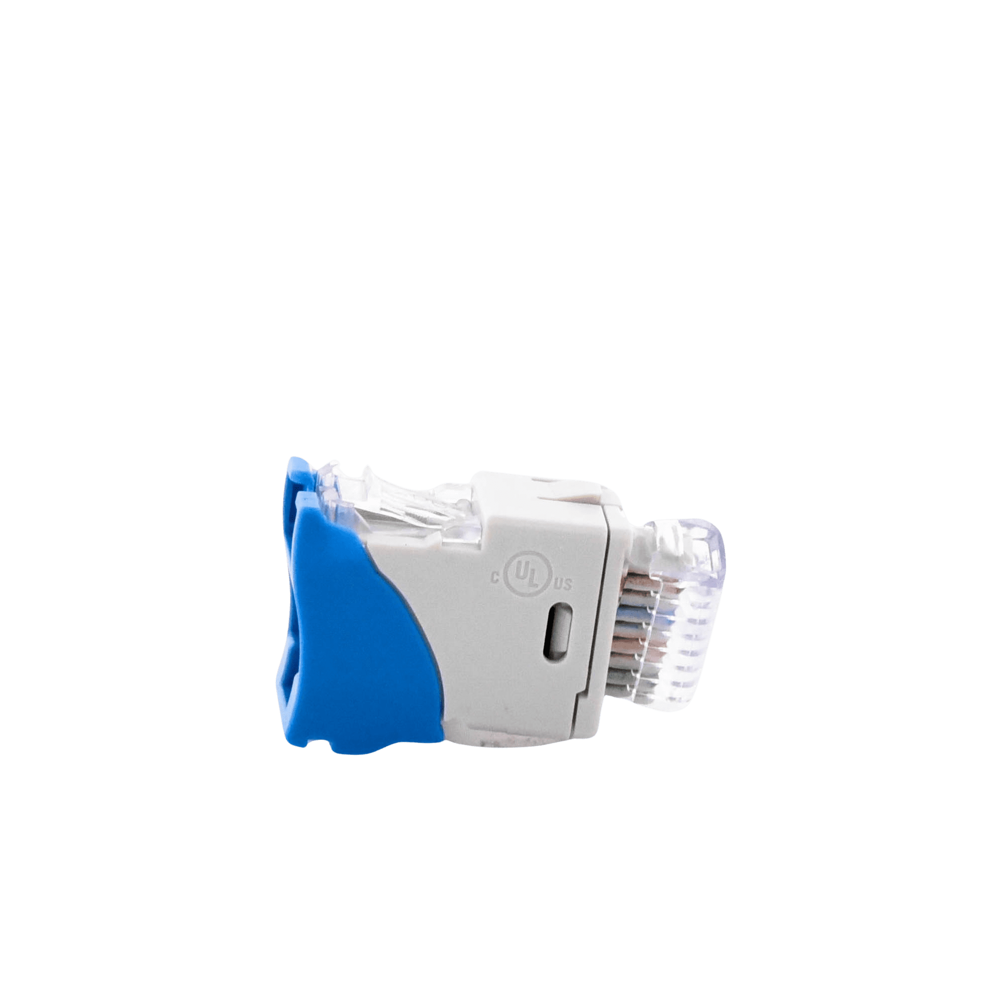 Jack UltraMAX Cat6, UTP, Montaje híbrido en Placa de Pared (Plano y Angulado), Color Azul, Punch Down U6-H06NS - SIEMON
