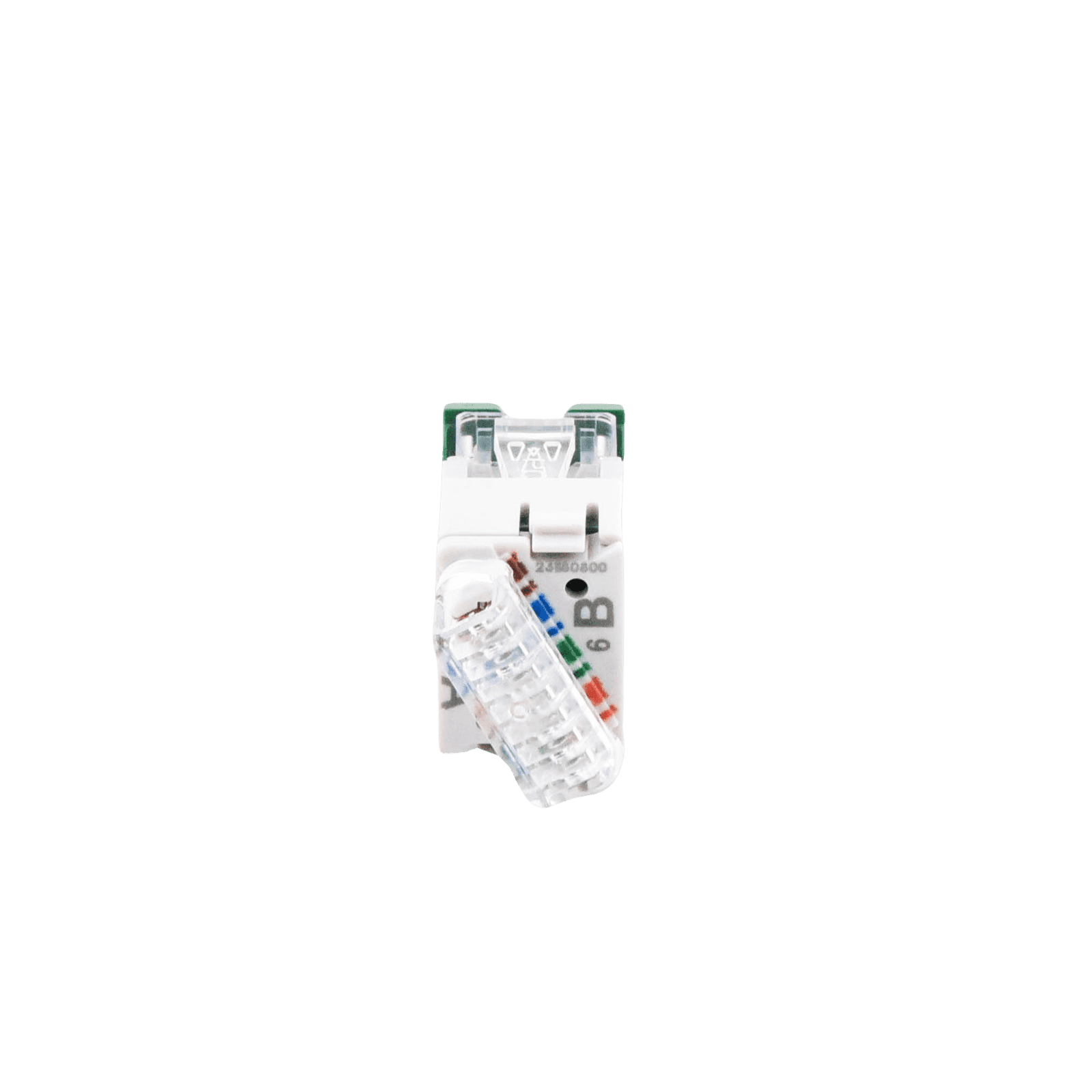 Jack UltraMAX Cat6, UTP, Montaje híbrido en Placa de Pared (Plano y Angulado), Color Verde, Punch Down U6-H07NS - SIEMON