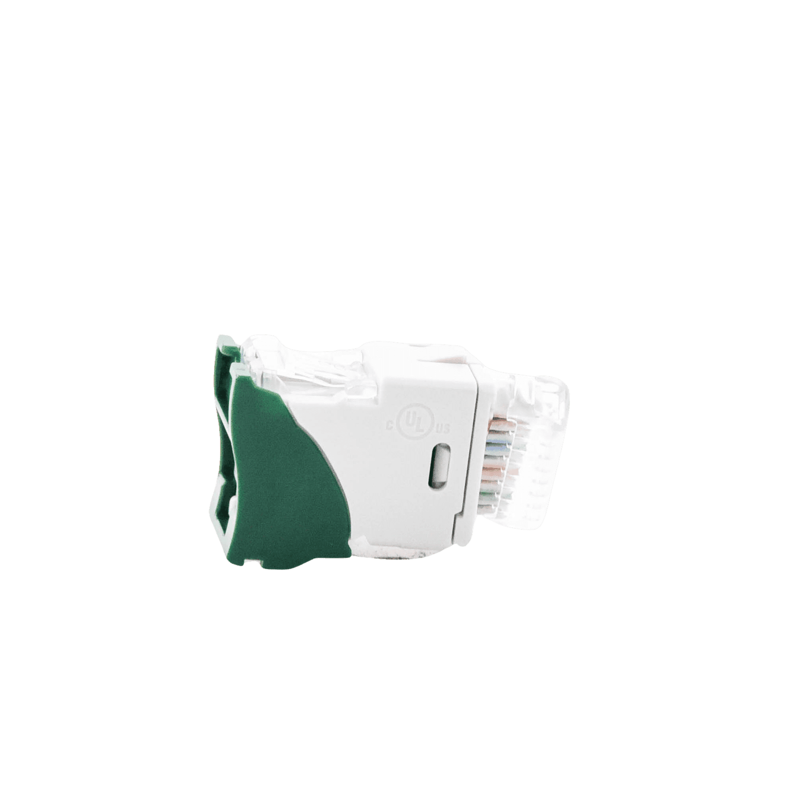 Jack UltraMAX Cat6, UTP, Montaje híbrido en Placa de Pared (Plano y Angulado), Color Verde, Punch Down U6-H07NS - SIEMON