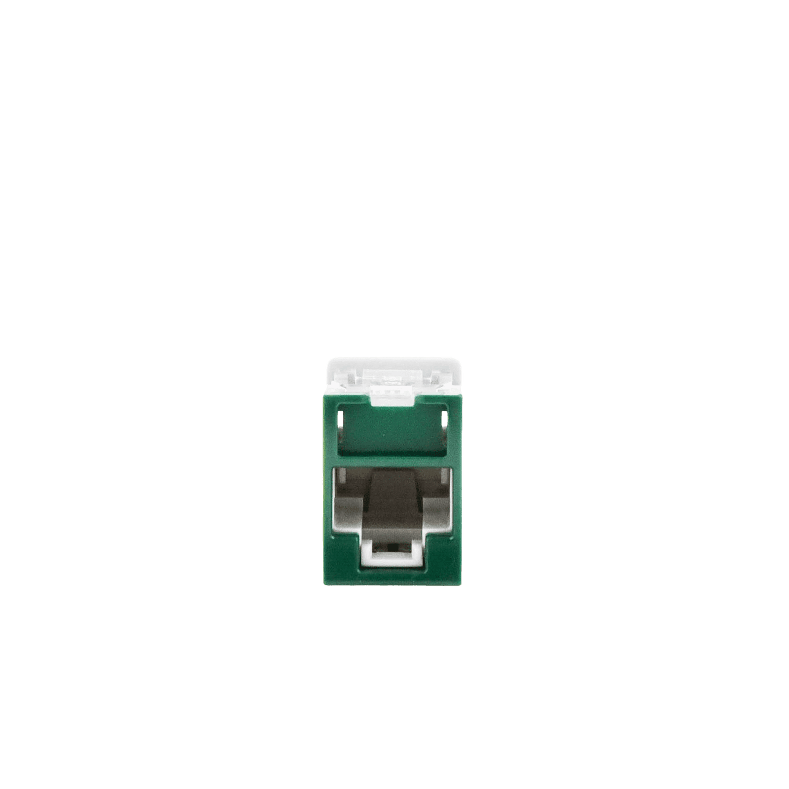 Jack UltraMAX Cat6, UTP, Montaje híbrido en Placa de Pared (Plano y Angulado), Color Verde, Punch Down U6-H07NS - SIEMON