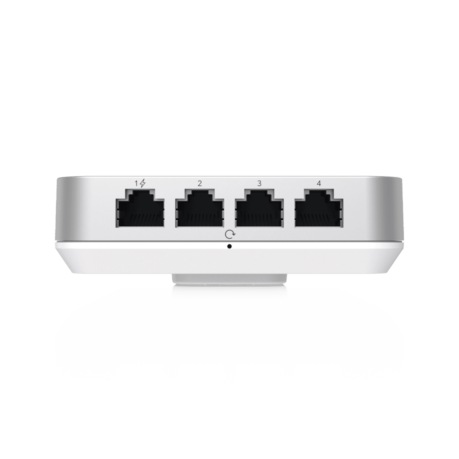 Access Point UniFi U6 In Wall/Montaje p/pared, WIFI 6 2.4 Y 5 Ghz, hasta 5.3 Gbps, 1 pto PoE In, 4 ptos secundarios (1 PoE Out) U6-IW - UBIQUITI NETWORKS