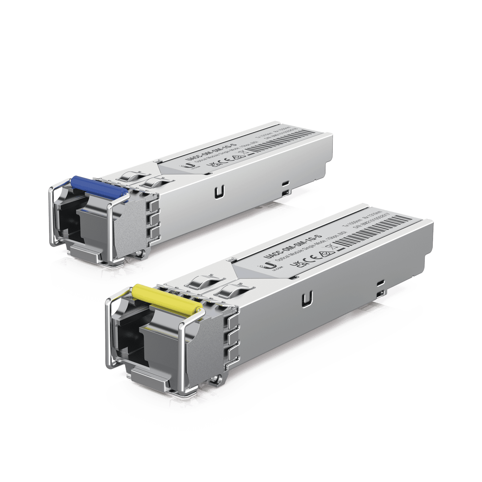 UFiber Módulo SFP, transceptor MiniGibic MonoModo 1.25 Gbps, distancia 3km, un conector LC, incluye 2 tranceptores UACC-OM-SM-1G-S-2 - UBIQUITI NETWORKS