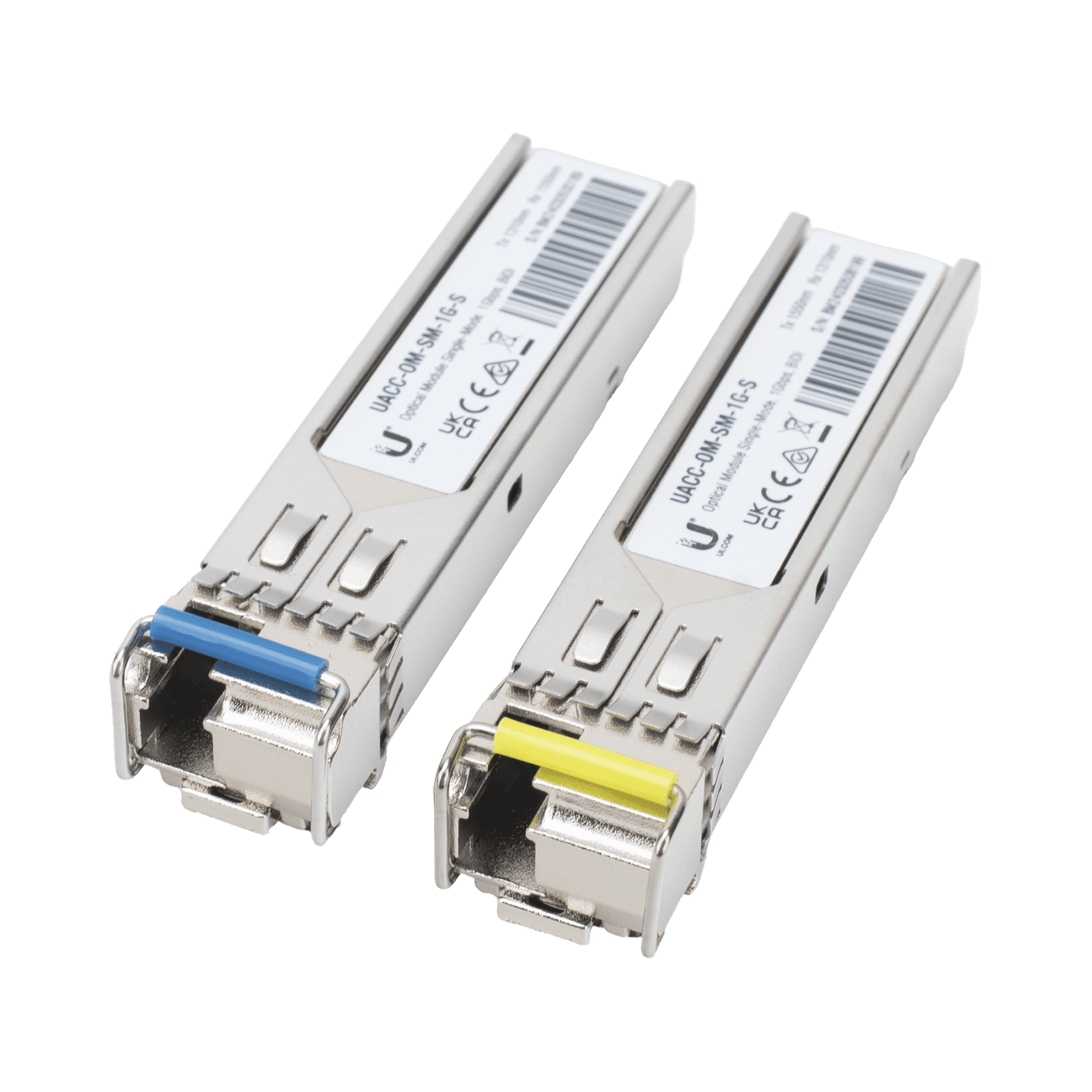 UFiber Módulo SFP, transceptor MiniGibic MonoModo 1.25 Gbps, distancia 3km, un conector LC, incluye 2 tranceptores UACC-OM-SM-1G-S-2 - UBIQUITI NETWORKS