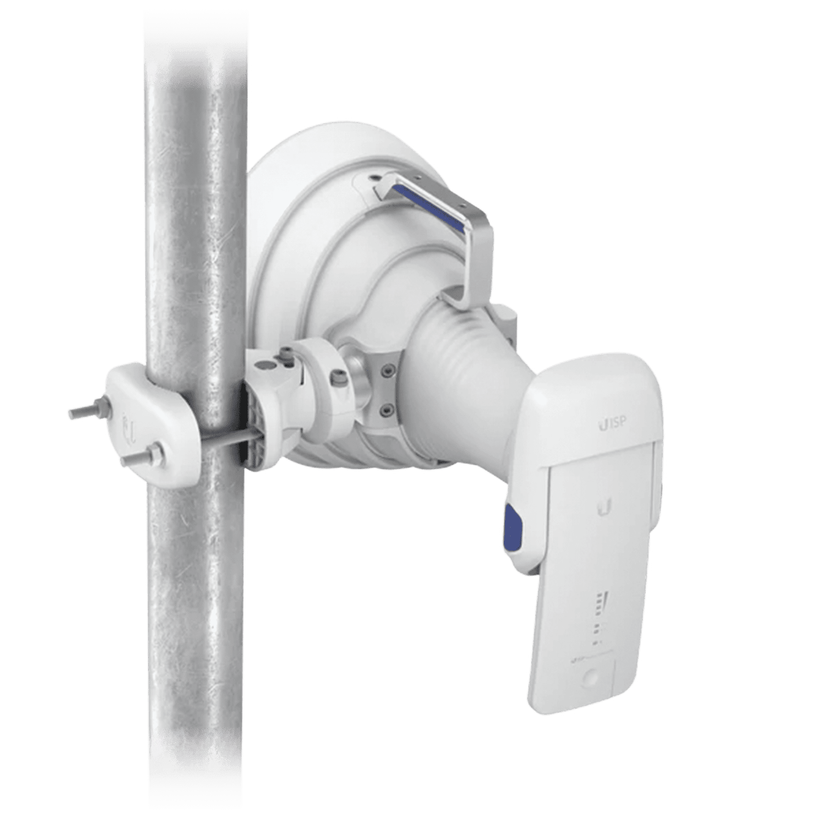 Antena Sectorial 30° tipo Horn para Multipunto, 19.5 dBi. Rango extendido 5.15 – 6.875 GHz. Alto aislamiento al ruido. Compatible solo con AF5XHD, RP5ACGEN2 y LTURocket UISP-HORN - UBIQUITI NETWORKS