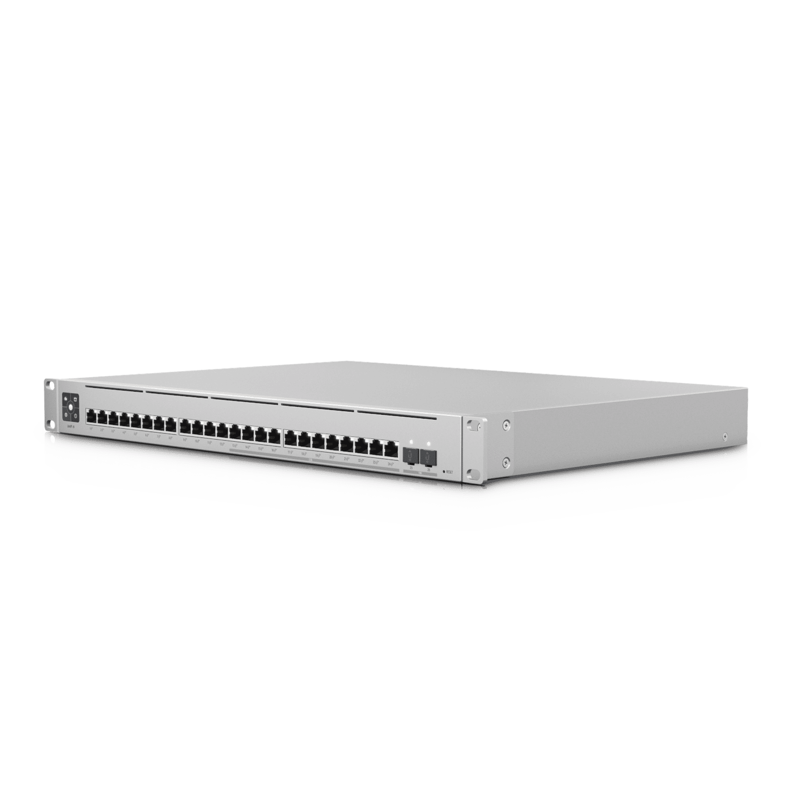 UniFi Switch Empresarial Capa 3 de 24 puertos PoE 802.3af/at (12 puertos 2.5G y 12 puertos 1G) + 2 puertos 1/10G SFP+, 400W, pantalla informativa USW-ENTERPRISE-24-POE - UBIQUITI NETWORKS