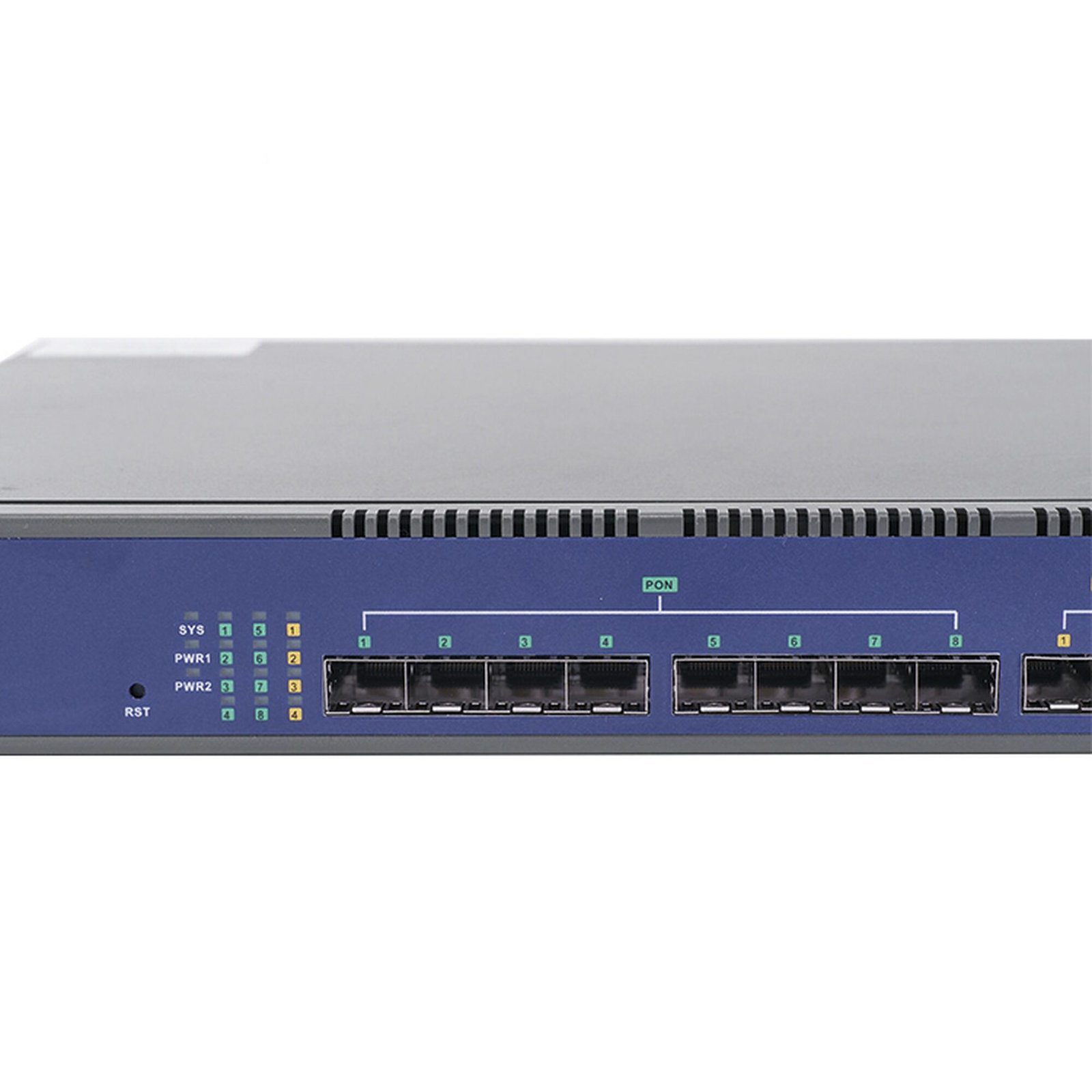 OLT de 8 puertos GPON con 8 puertos Uplink (4 puertos Gigabit Ethernet + 2 puertos SFP + 2 puertos SFP+), hasta 1024 ONUs V1600G-1B 204500 - V-SOL