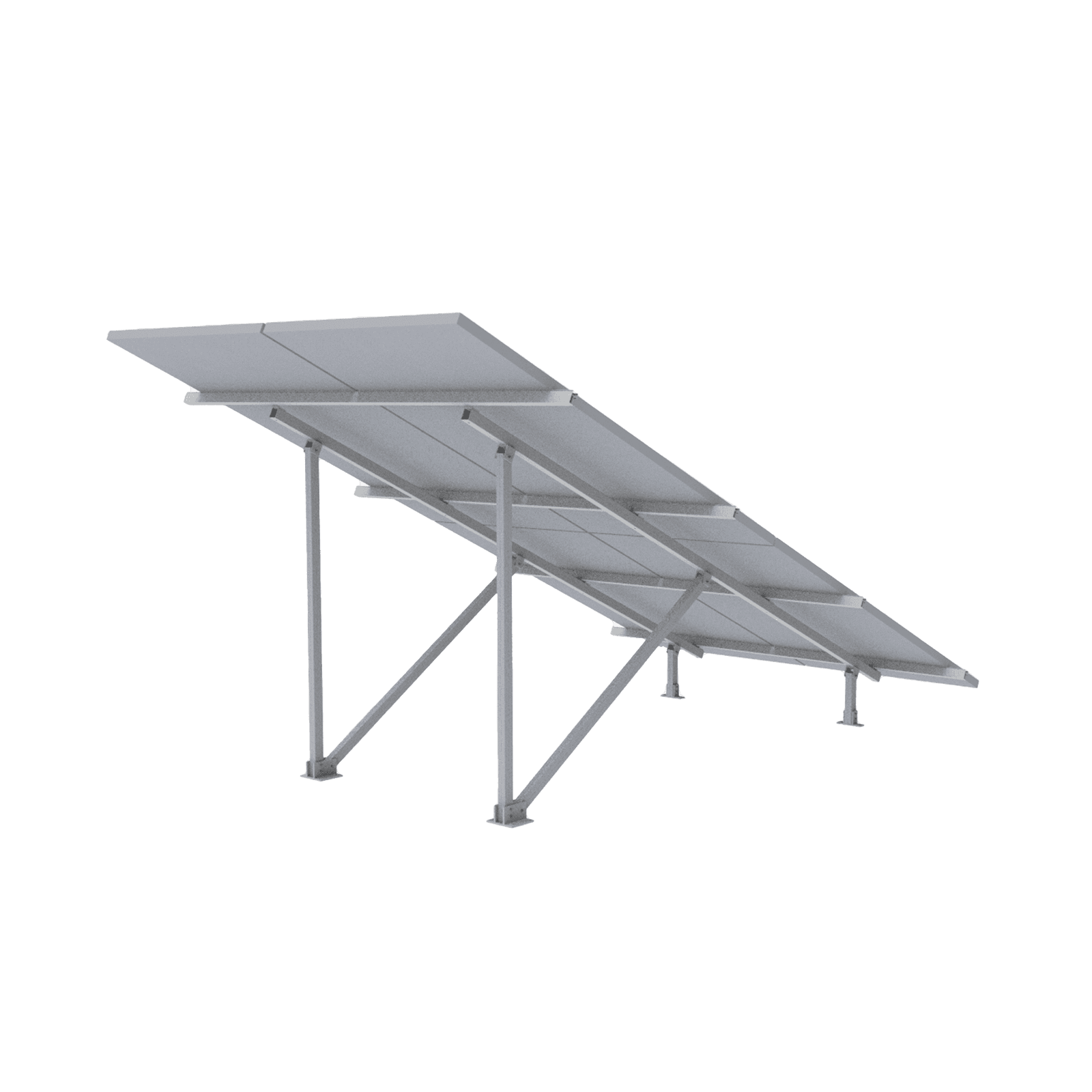 Montaje para Panel Solar 2X2, Riel 5 de 2700mm para Módulos con Espesor de 30-35mm, Vel. de Viento Máx. 136km/h VEKTOR5R2X2 - EPCOM POWERLINE