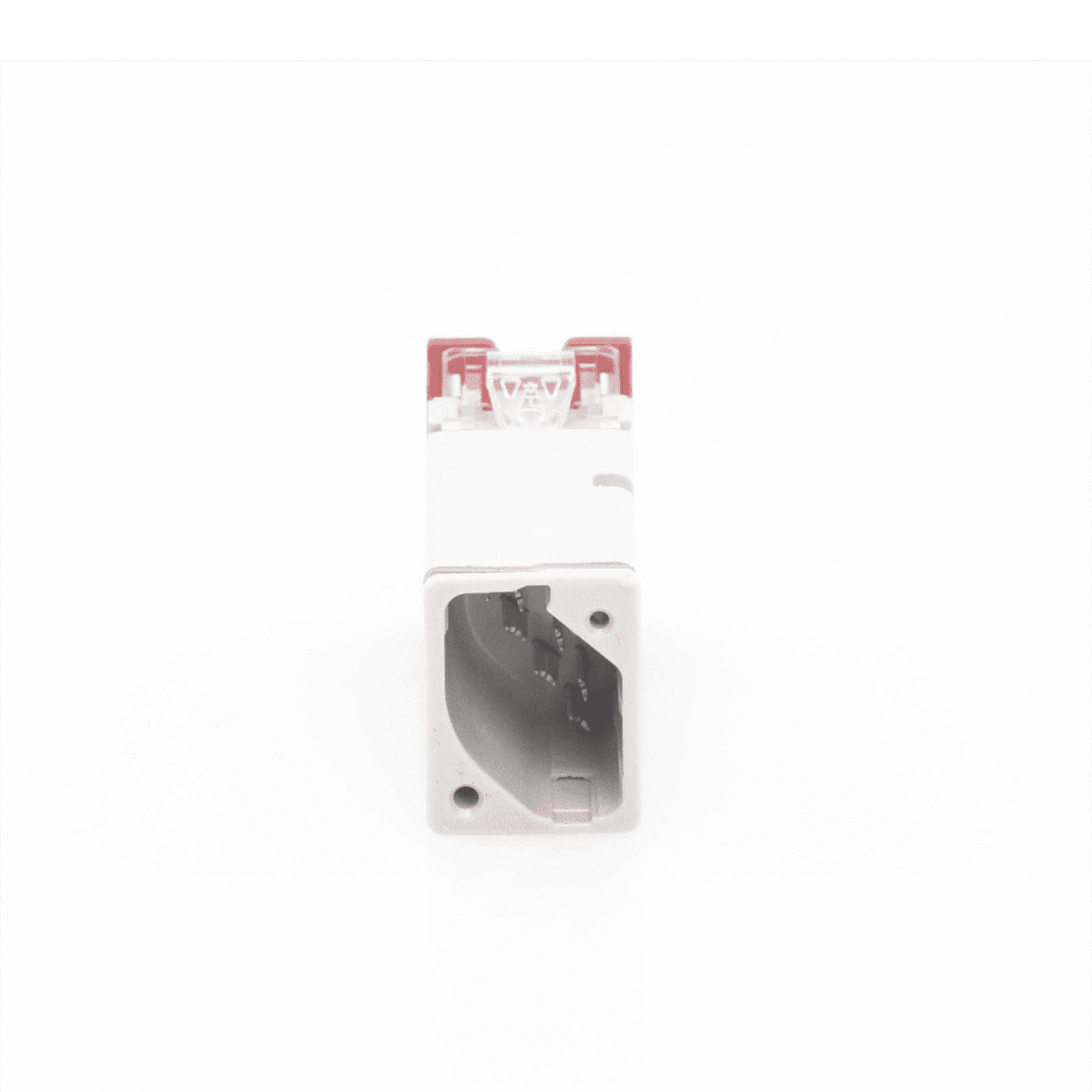 Jack Z-MAX UTP Categoría 6, Montaje híbrido en Placa de Pared (Plano y Angulado), Color Rojo Z6-03 - SIEMON
