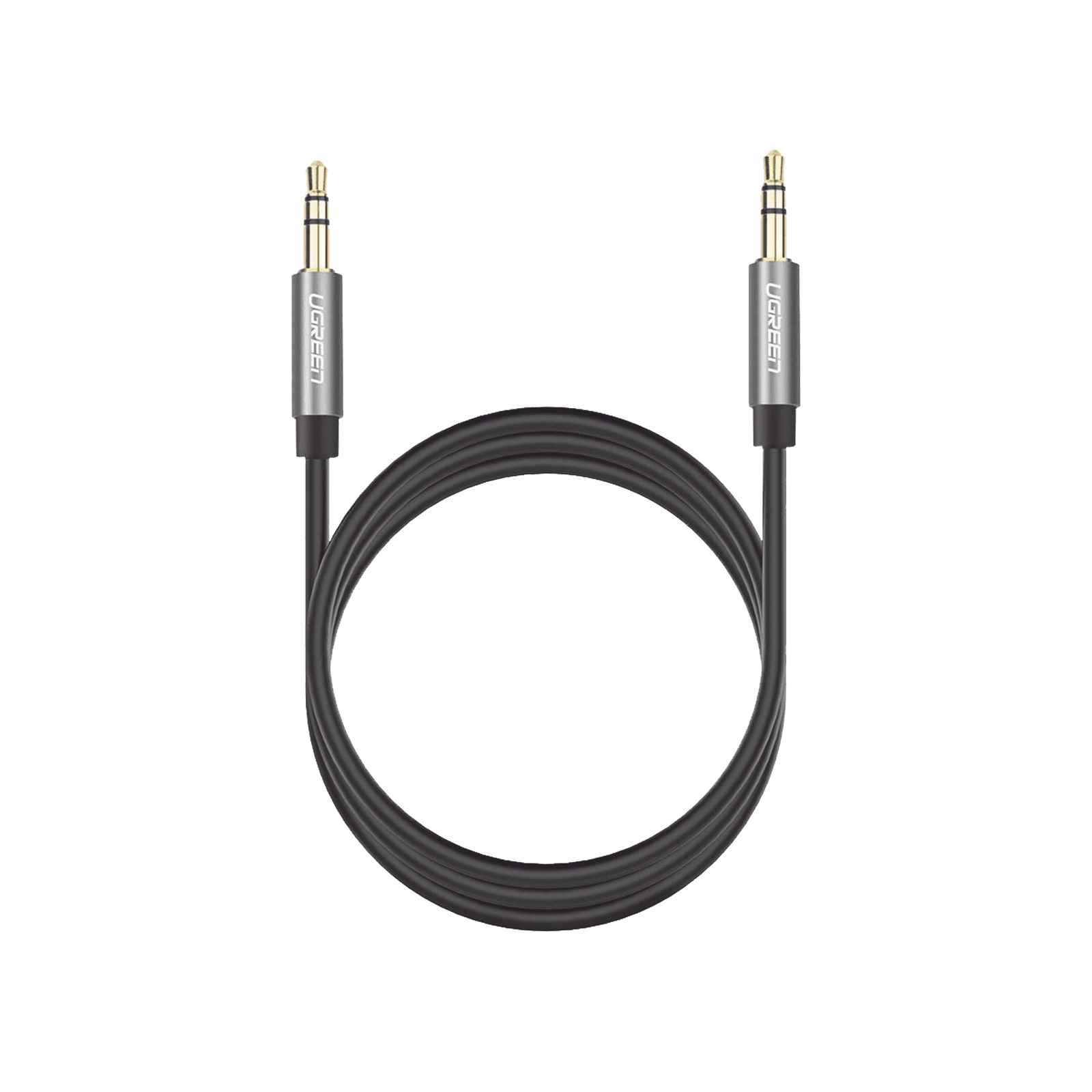 Cable Auxiliar 5 Metros / Conector 3.5mm a 3.5mm / Macho a Macho / Cubierta de TPE / Carcasa de Aluminio / Color Negro 10737 - UGREEN