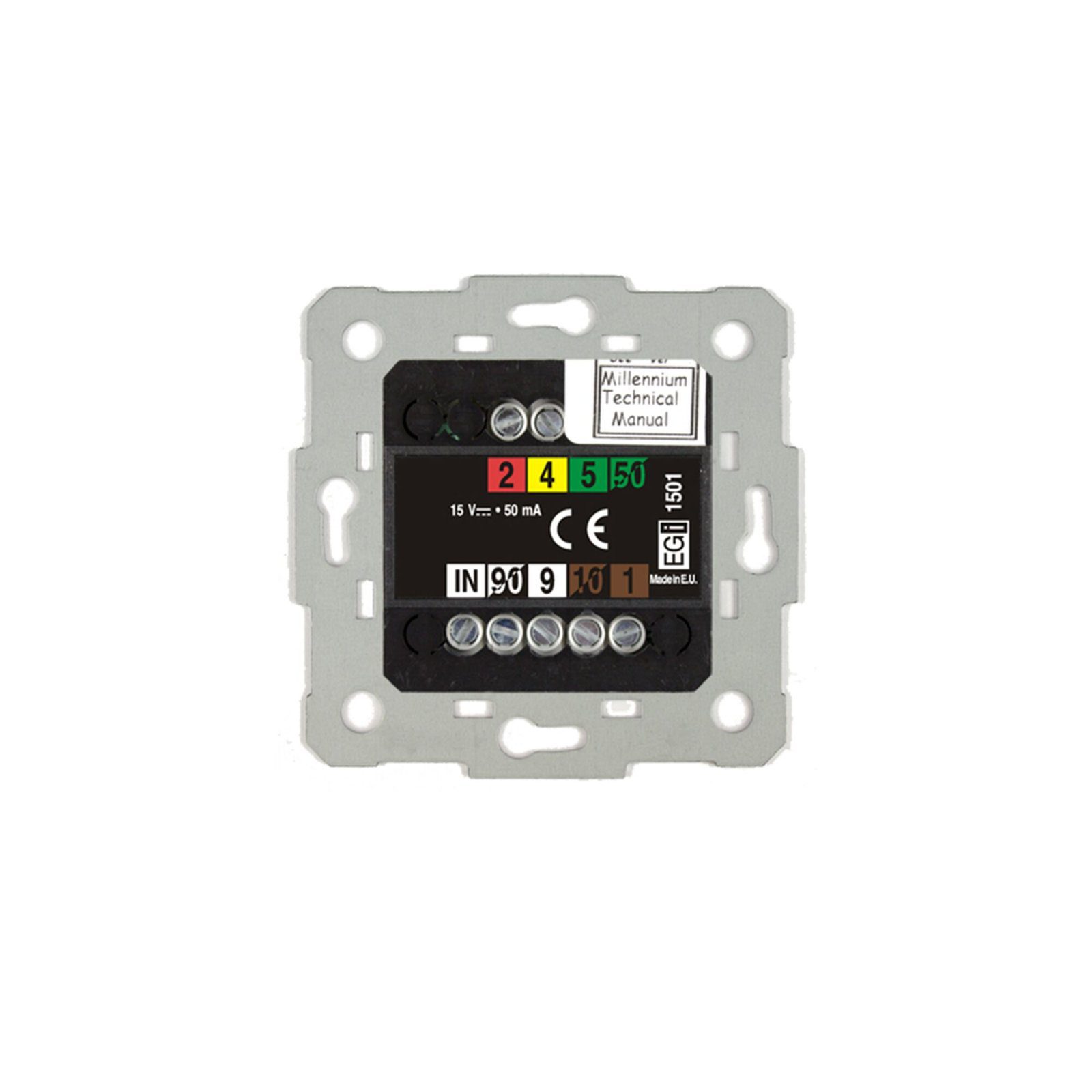 BASE DE ENTRADA MICROFÓNICA XLR PREAMPLIFICADA. BLANCO 1105.10 - EGI AUDIO SOLUTIONS