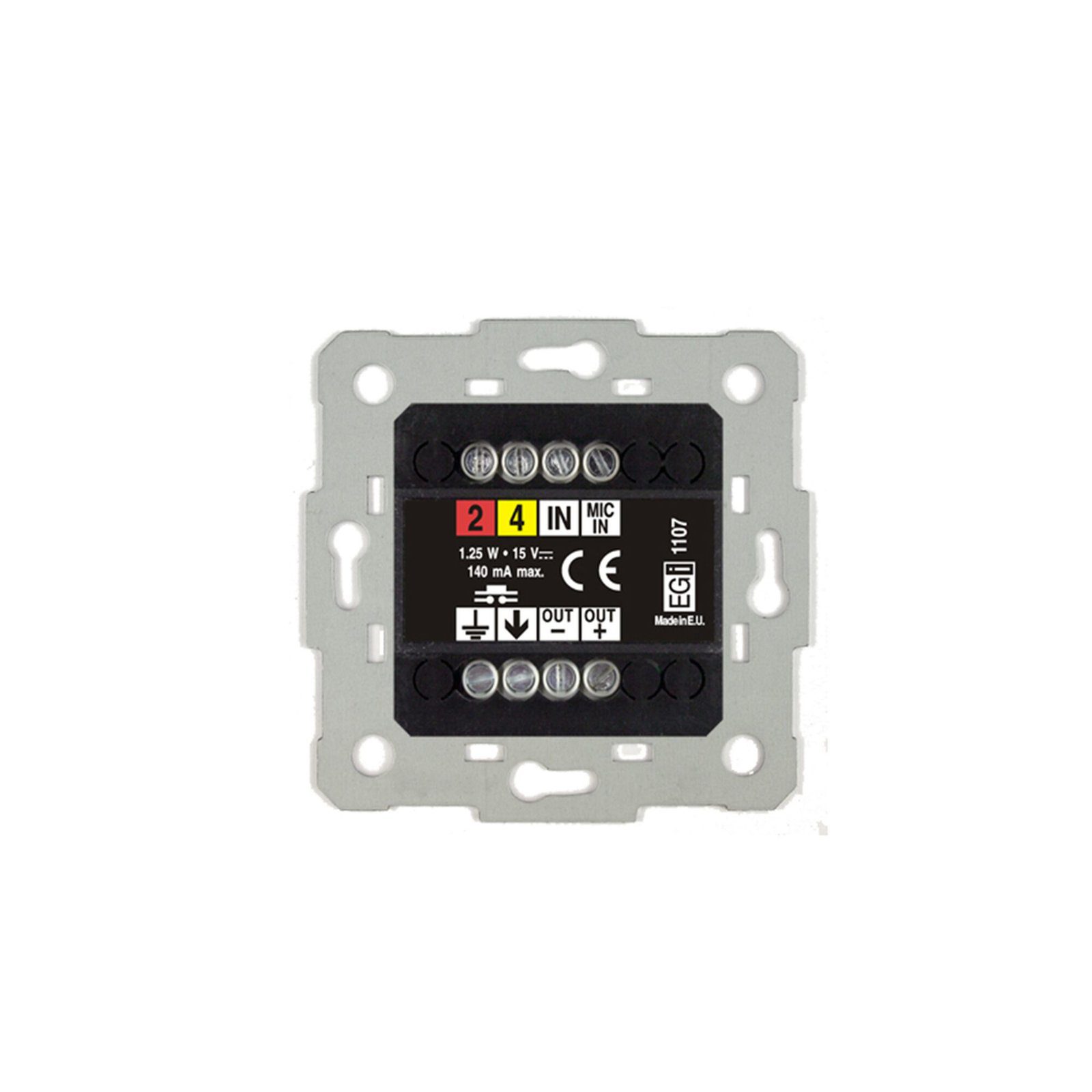 MODULO DE ENCENDIDO/APAGADO Y REGULACIÓN DE VOLUMEN PARA BASE 1105. BLANCO 1107.10 - EGI AUDIO SOLUTIONS