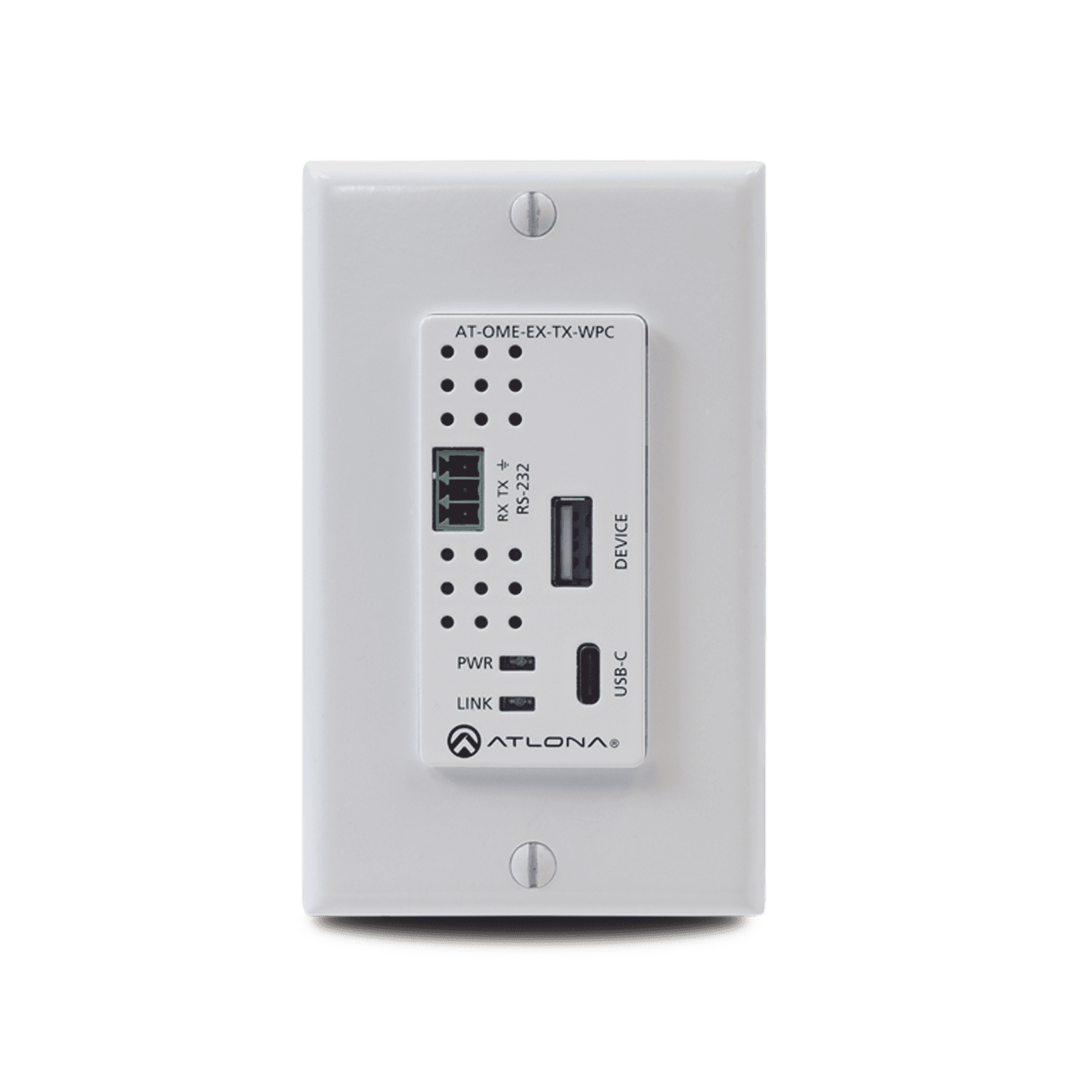 OMEGA Transmisor de placa de pared para USB-C AT-OME-EX-TX-WPC - ATLONA