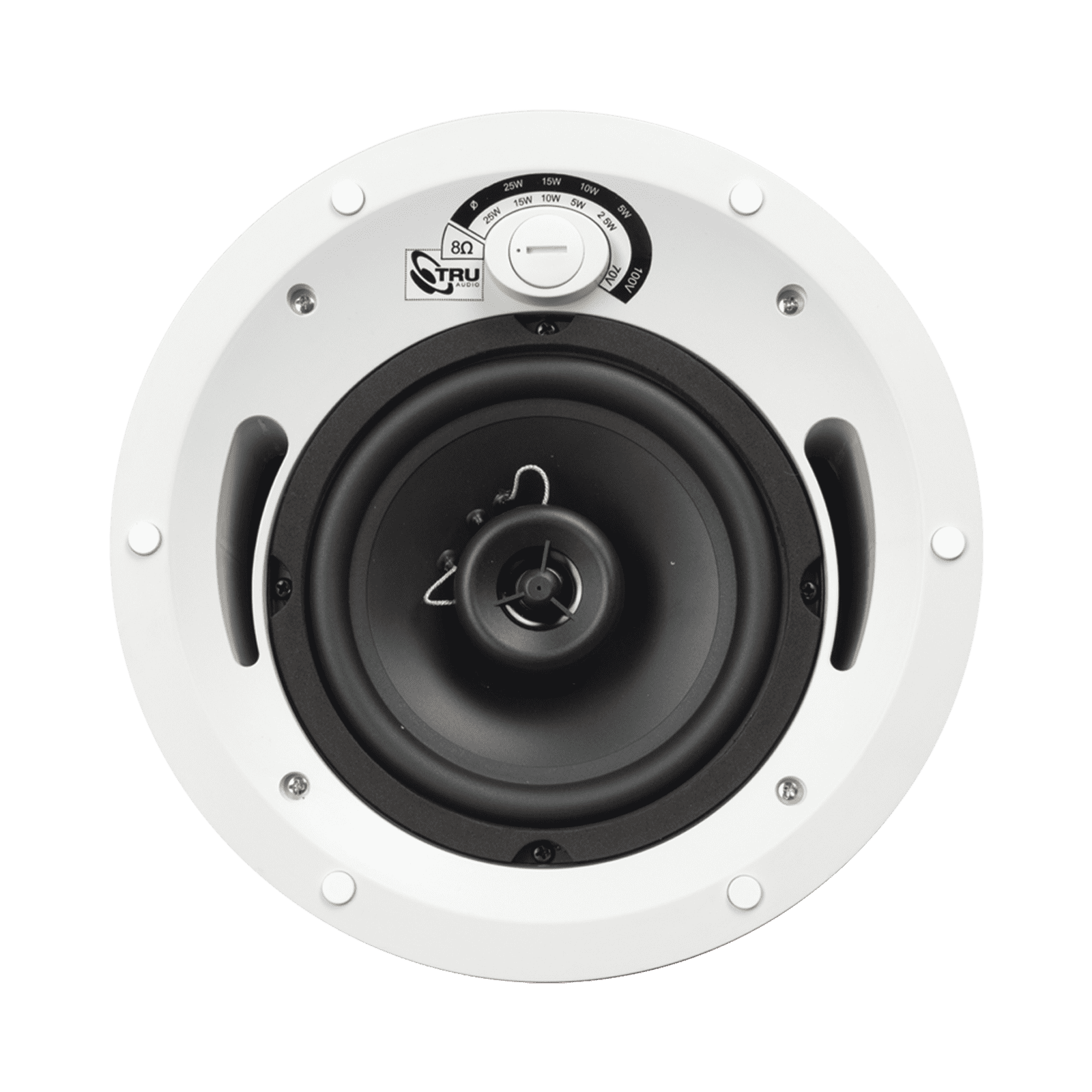 Altavoz comercial de 2 vías | 70V /100V | 8 Ohms | montaje en techo | woofer de 6.5 in | 60 Watts | CL-70V-6UL - TRUAUDIO