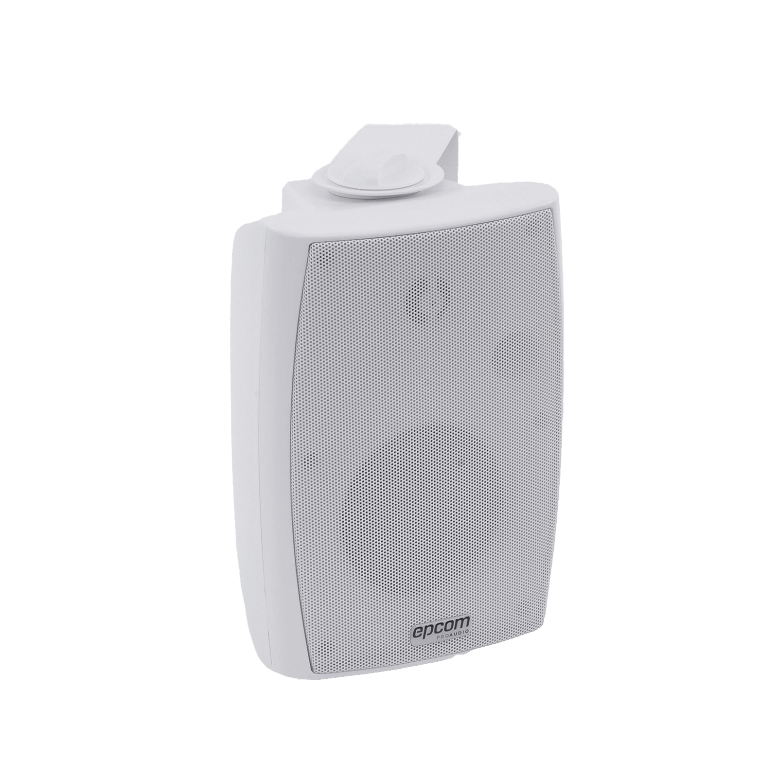 Altavoz de Pared de 2 vías | Woofer 4in + 1.5in | 2.5W – 20W | Para Sistemas 70/100V y 8 ohms | Material ABS | Rejilla y Bracket de Metal | Color Blanco SF-774HW - EPCOM PROAUDIO