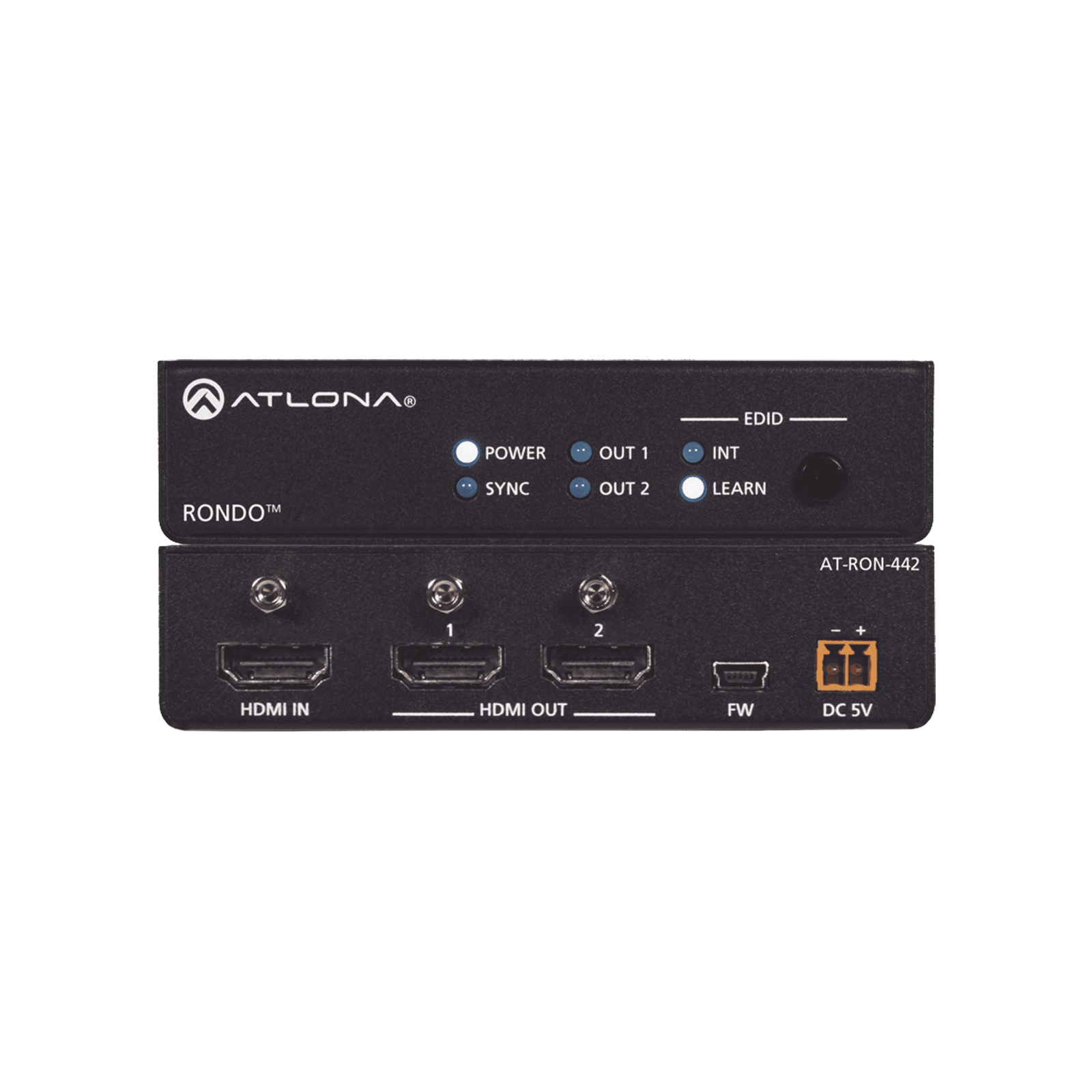 Amplificador de distribución HDMI de dos salidas / Distribución 4K HDR AT-RON-442 - ATLONA