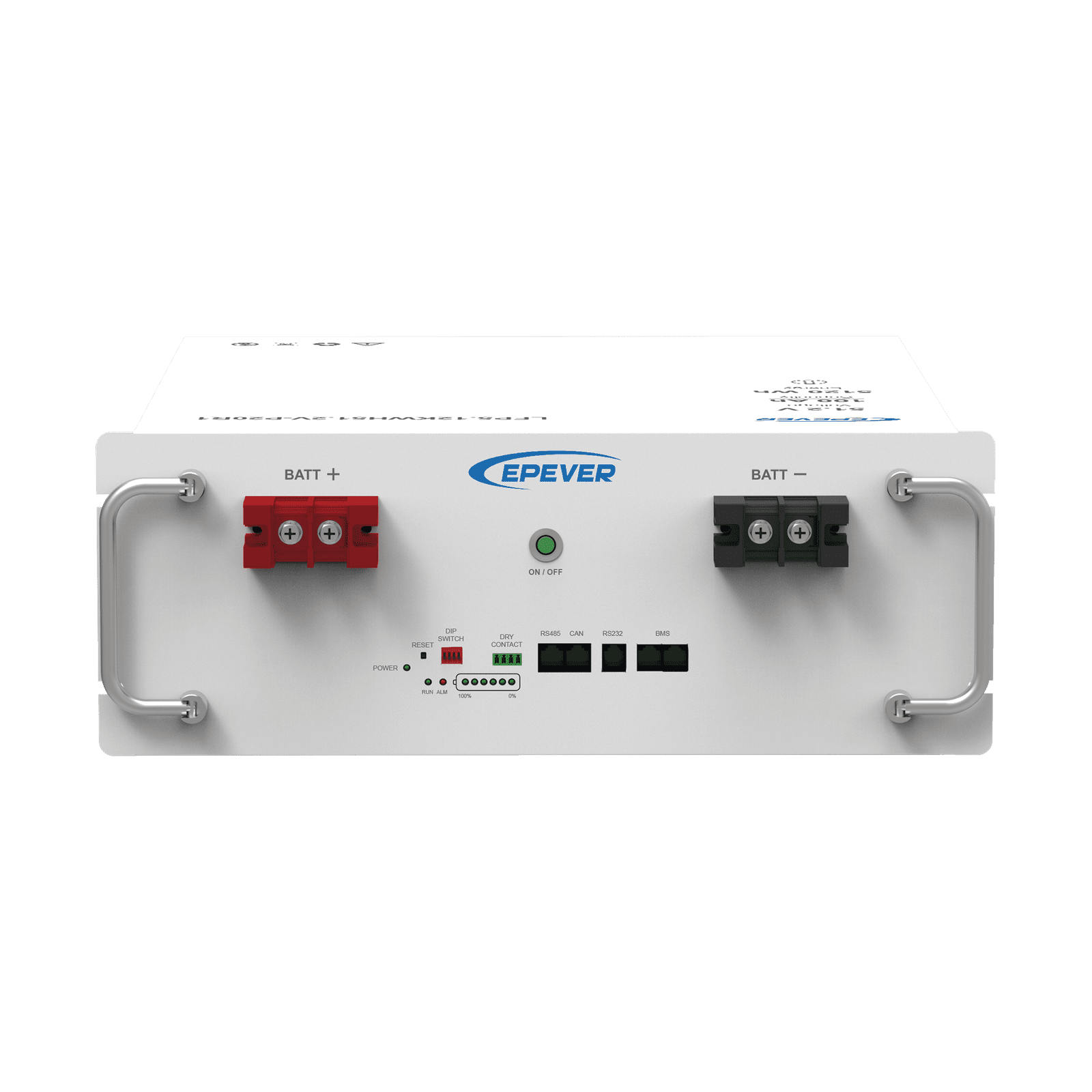 Batería de Litio LiFePO4 51.2Vcc, 5.12Kwh, Rack 4UR para Montaje en Rack, LFP100EP51.2 - EPEVER