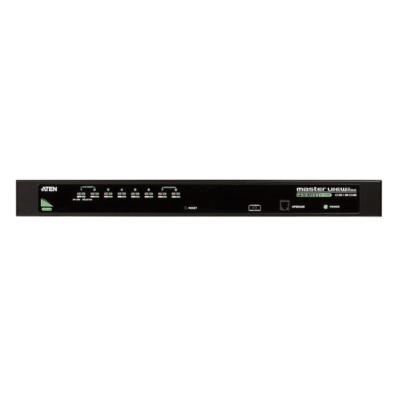 Conmutador KVM VGA PS/2-USB de 8 puertos /Cascada/W/(EE.UU./UE/SALIDA) ADP. ATEN CS1308 - ATEN