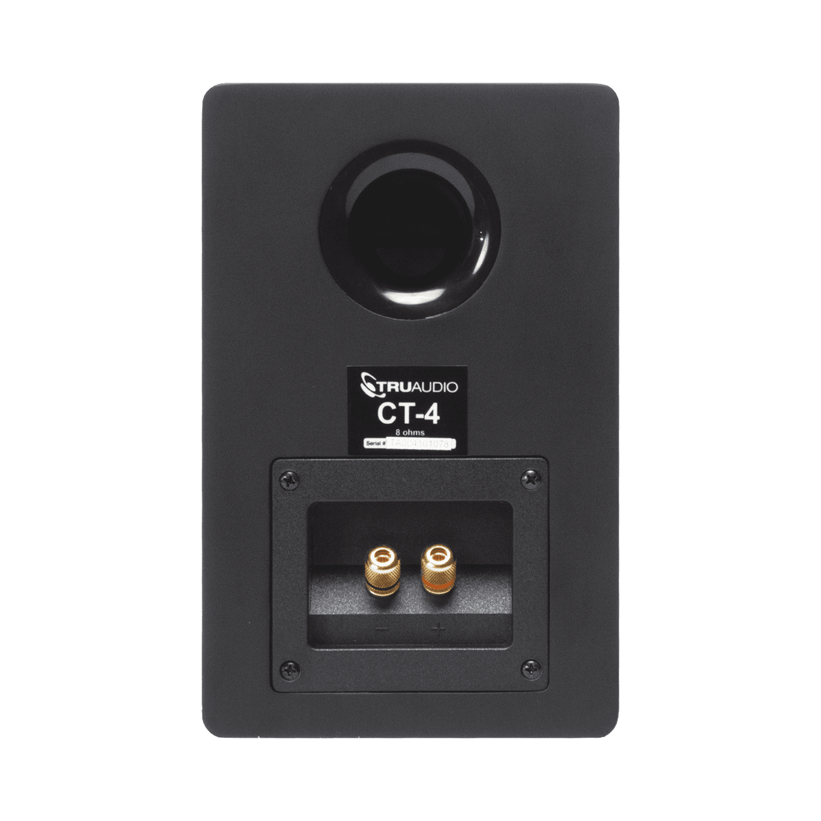 Altavoz de Estantería | Woofer de 4” | Tweeter de 1 | Acabado negro mate | 40 watts | 8ohms CT4 - TRUAUDIO
