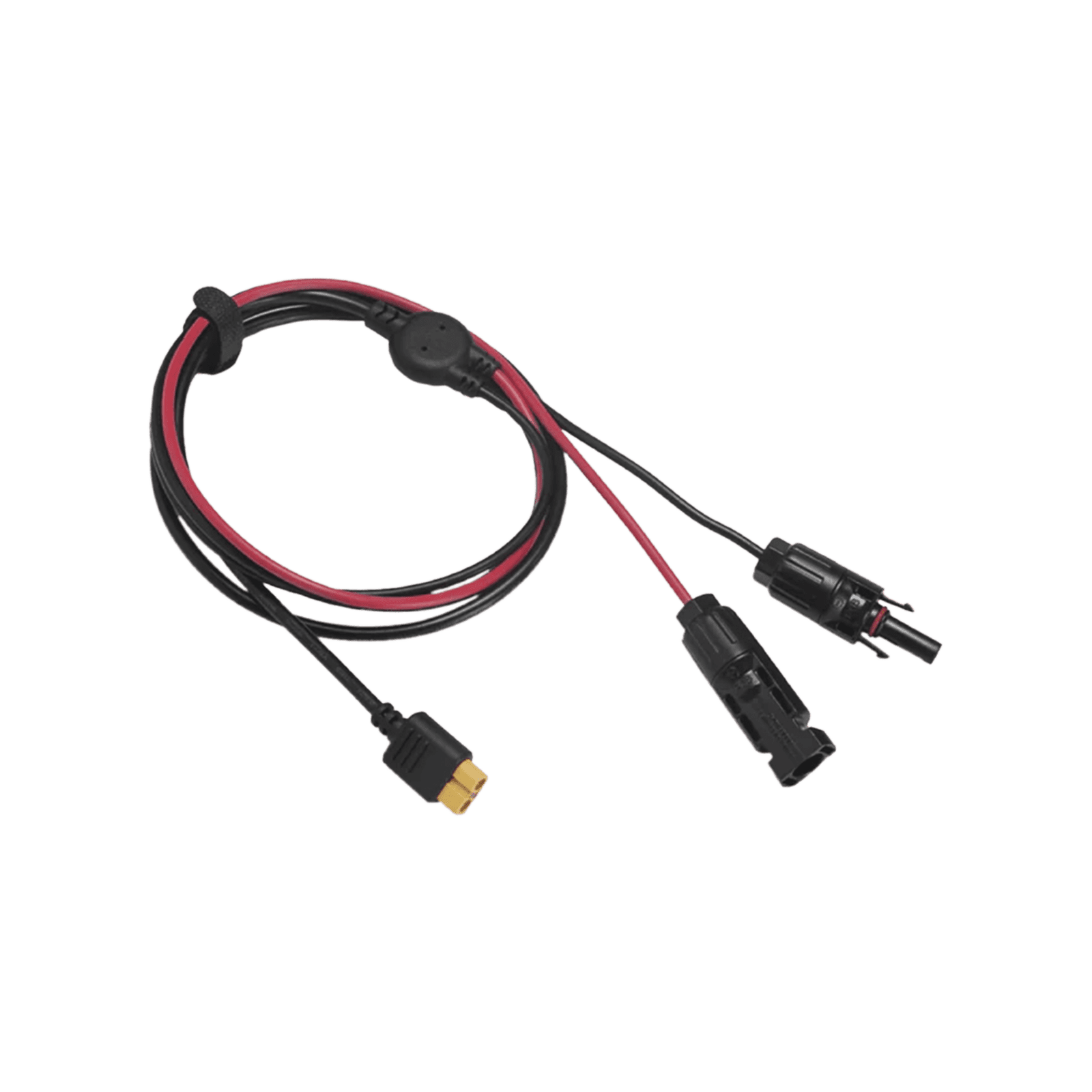 Cable 2.5 m, Negro, Calibre 10 AWG con Terminales MC4 Macho y Hebra para Terminal XT60 LMC4XT60I2.5M - ECOFLOW