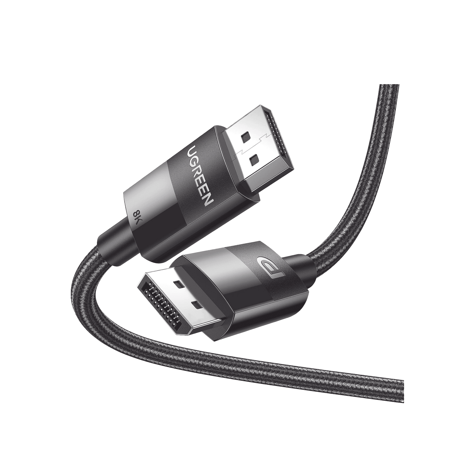 Cable DisplayPort 1.4 | Longitud 2m | Versión DP1.4 | 8K 7680×4320 a 60 Hz | Soporta 3D | HDR | Blindaje Interno Múltiple | Nylon Trenzado | Soporta 32.4Gbps. 80392 - UGREEN