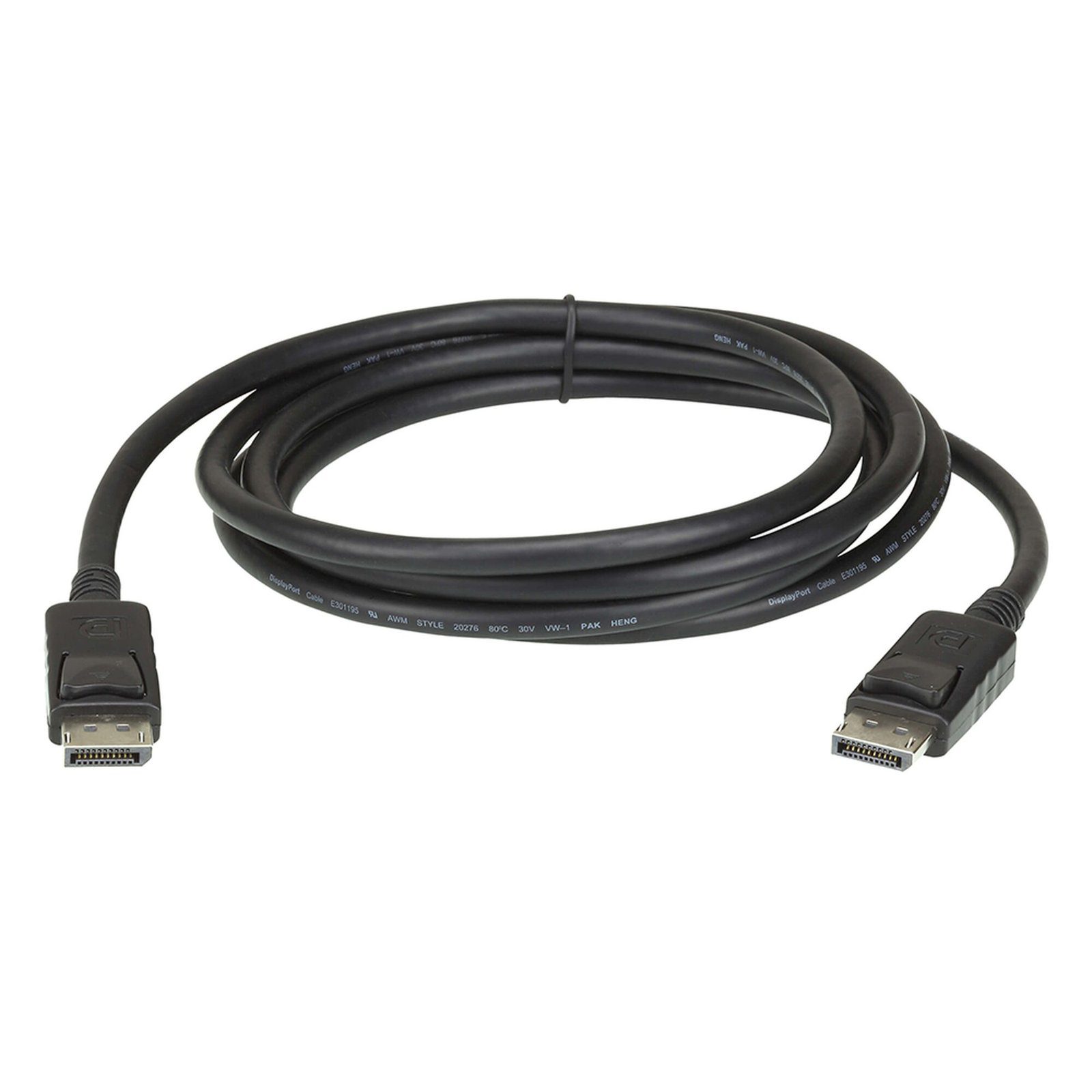 Cable DisplayPort | Longitud 2m | Alta definición | Hasta 8K | HDR Dinámico | 32 canales de audio digital | Pestañas de seguridad con botón de liberación 2L7D02DP - ATEN