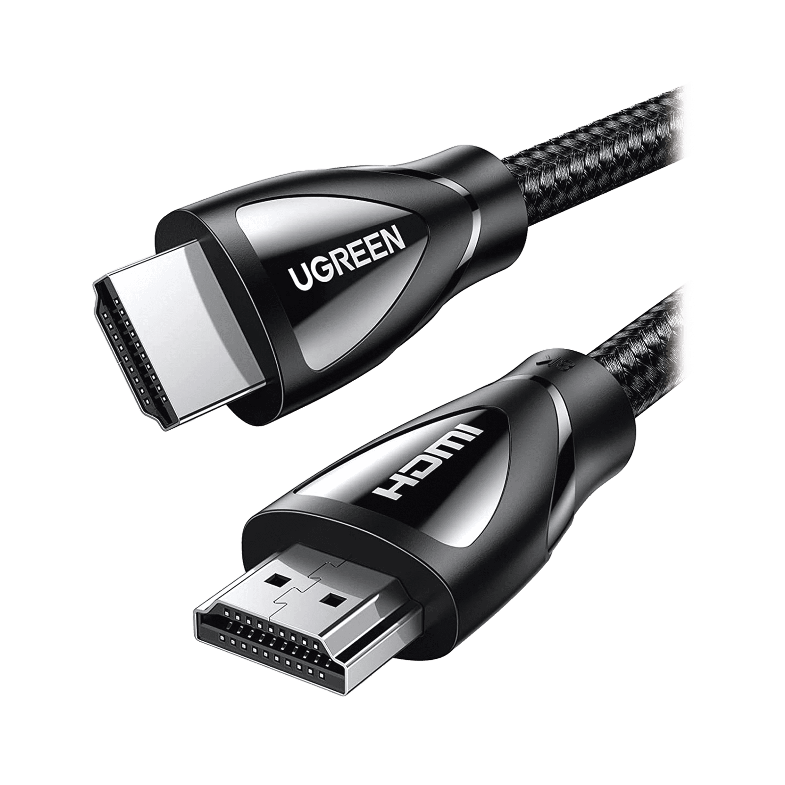 Cable HDMI 2.1 de Nylon Trenzado / 5 Metros / 8K@60Hz/4K@120Hz / eARC (Canal de Retorno de Audio / HDR10+ / VVR / HEC (Canal Ethernet HDMI) / ALLM / 3D / Dolby Atmos / Dolby Visión / 48 Gbps / Mayor Duración. 80405 - UGREEN