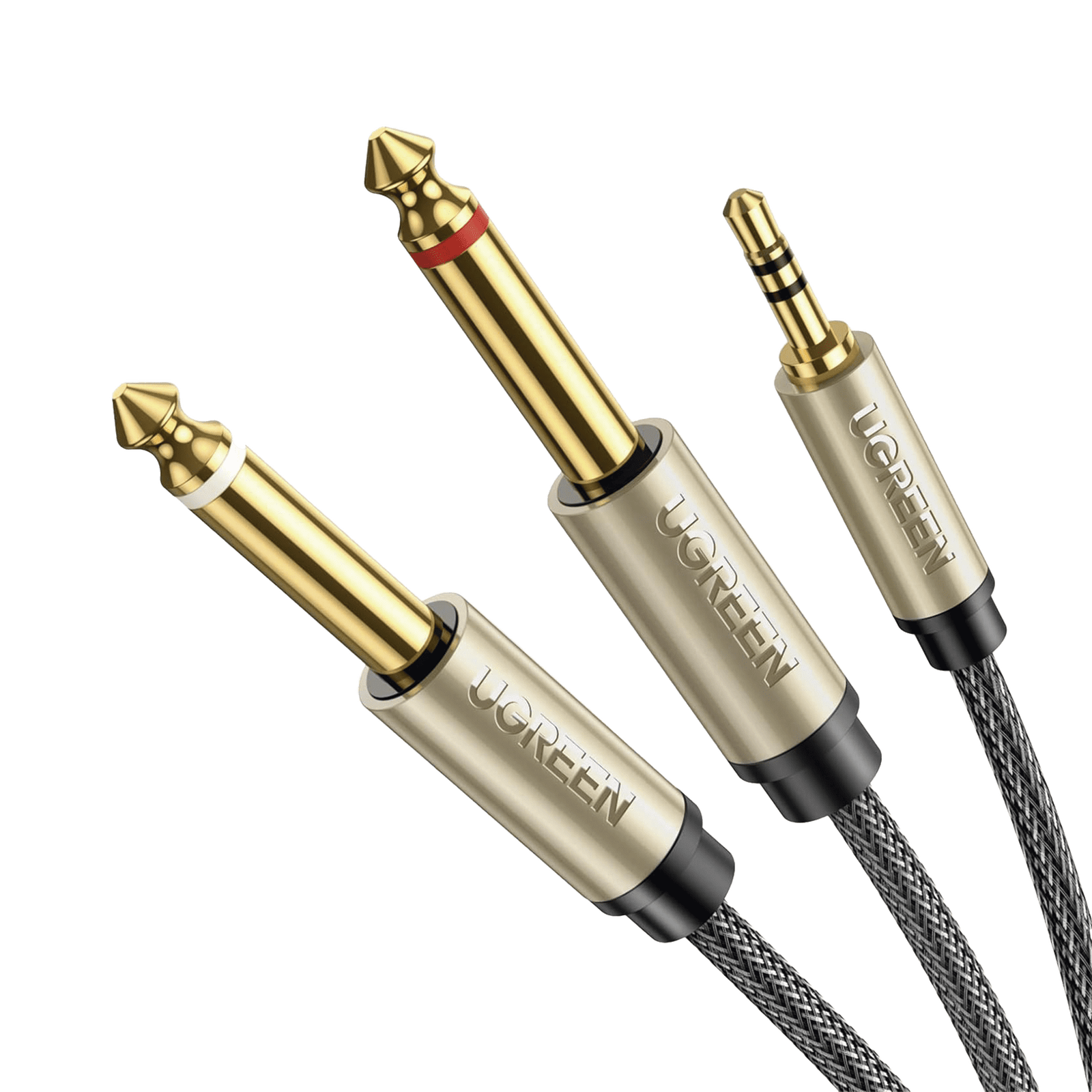 Cable de Audio Premium de 3.5 mm a 6.35mm / Blindaje Interior Múltiple / Transferencia de Audio sin Pérdidas / 5 Metros / Caja de Aleación de Zinc / Amplia Compatibilidad. 10619 - UGREEN