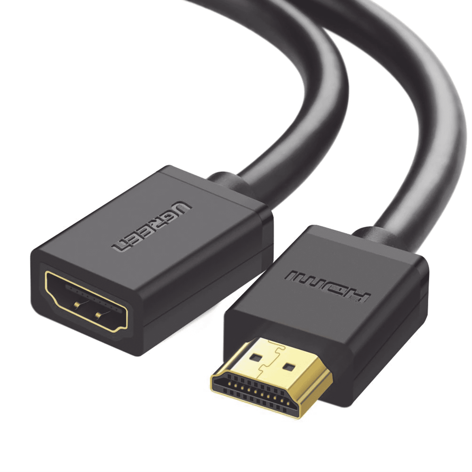 Cable extensor HDMI de 0.5M / 4K@60Hz / 3D / HDR /  Macho a Hembra /  Núcleo de cobre estañado / Transmisión estable. 10140 - UGREEN
