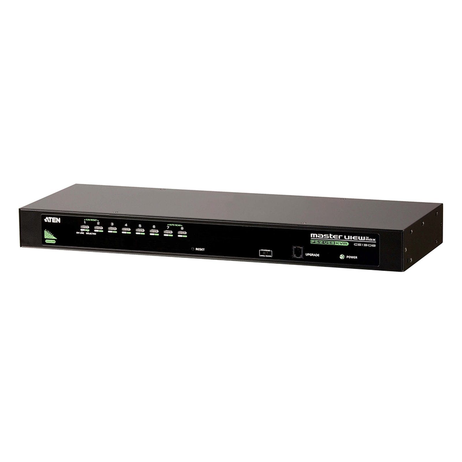 Conmutador KVM VGA PS/2-USB de 8 puertos /Cascada/W/(EE.UU./UE/SALIDA) ADP. ATEN CS1308 - ATEN