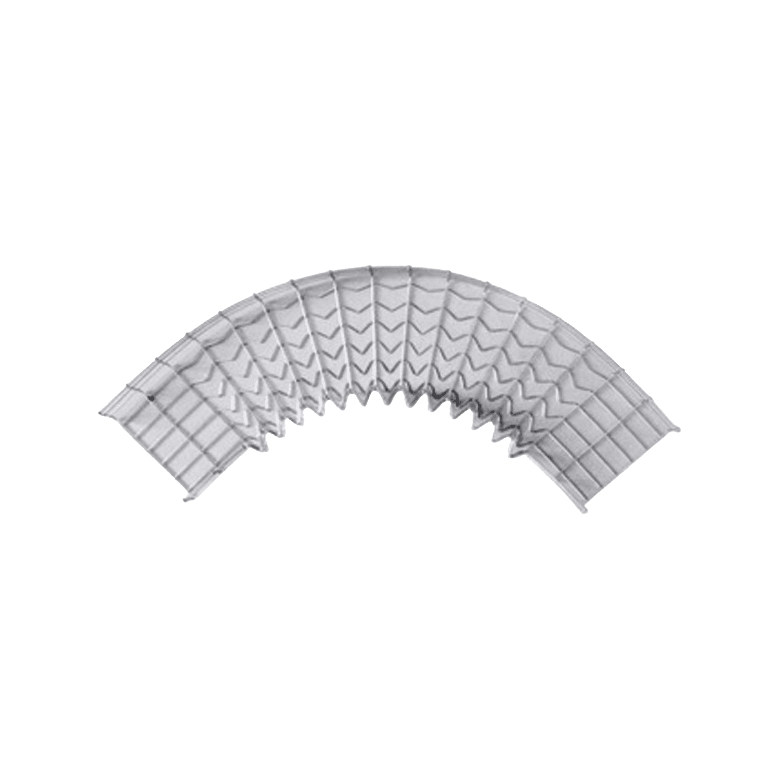 Curva Pre-Fabricada Horizontal de 90° con medidas de 54 mm de Peralte y 100 mm Ancho (54/100 mm) CH-C90-54/100EZ - CHAROFIL