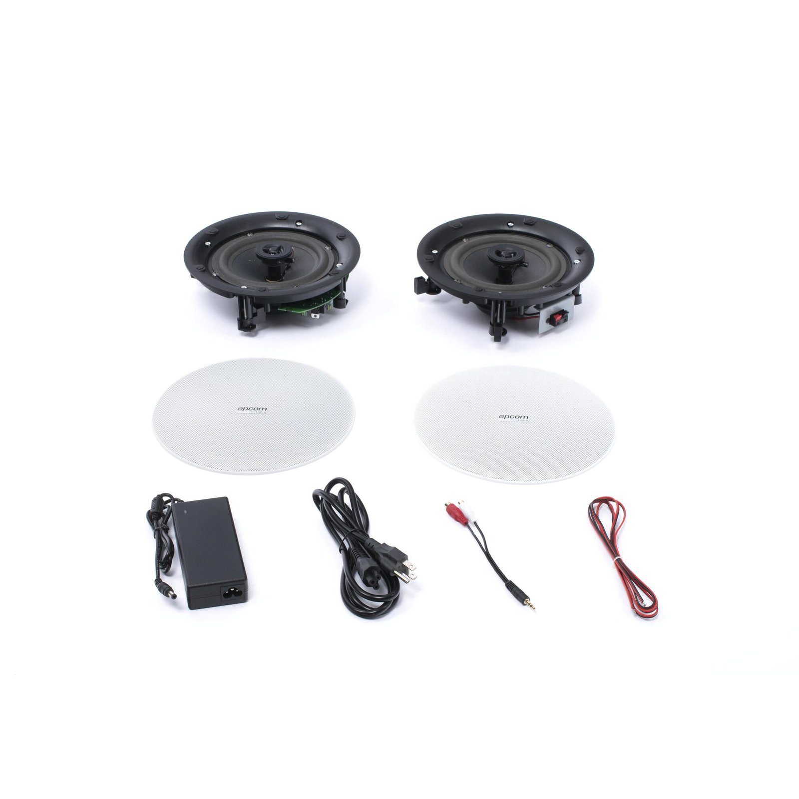 Kit de Bocinas de plafón 6.5in | Conexión Bluetooth | 2 x 20W | Frameless | Bocina Pasiva + Bocina Activa | EP206TB - EPCOM PROAUDIO