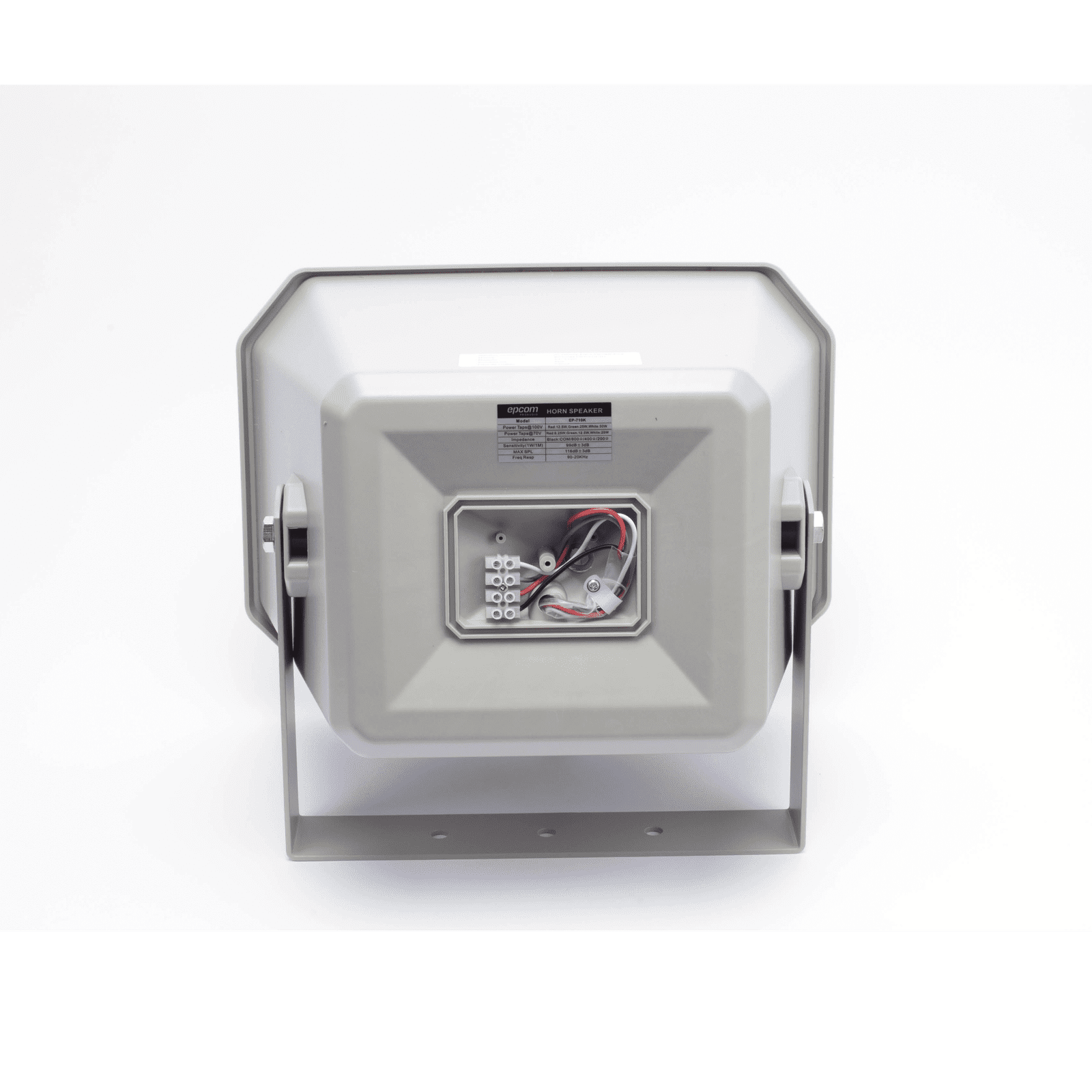 Altavoz para exterior HI-FI | Alta Impedancia 70/100V | 6.25W-12.5W-25W-50W | 99dB de Sensibilidad | Exterior IP66 | Ideal para Música y Voceo EP-710K - EPCOM PROAUDIO