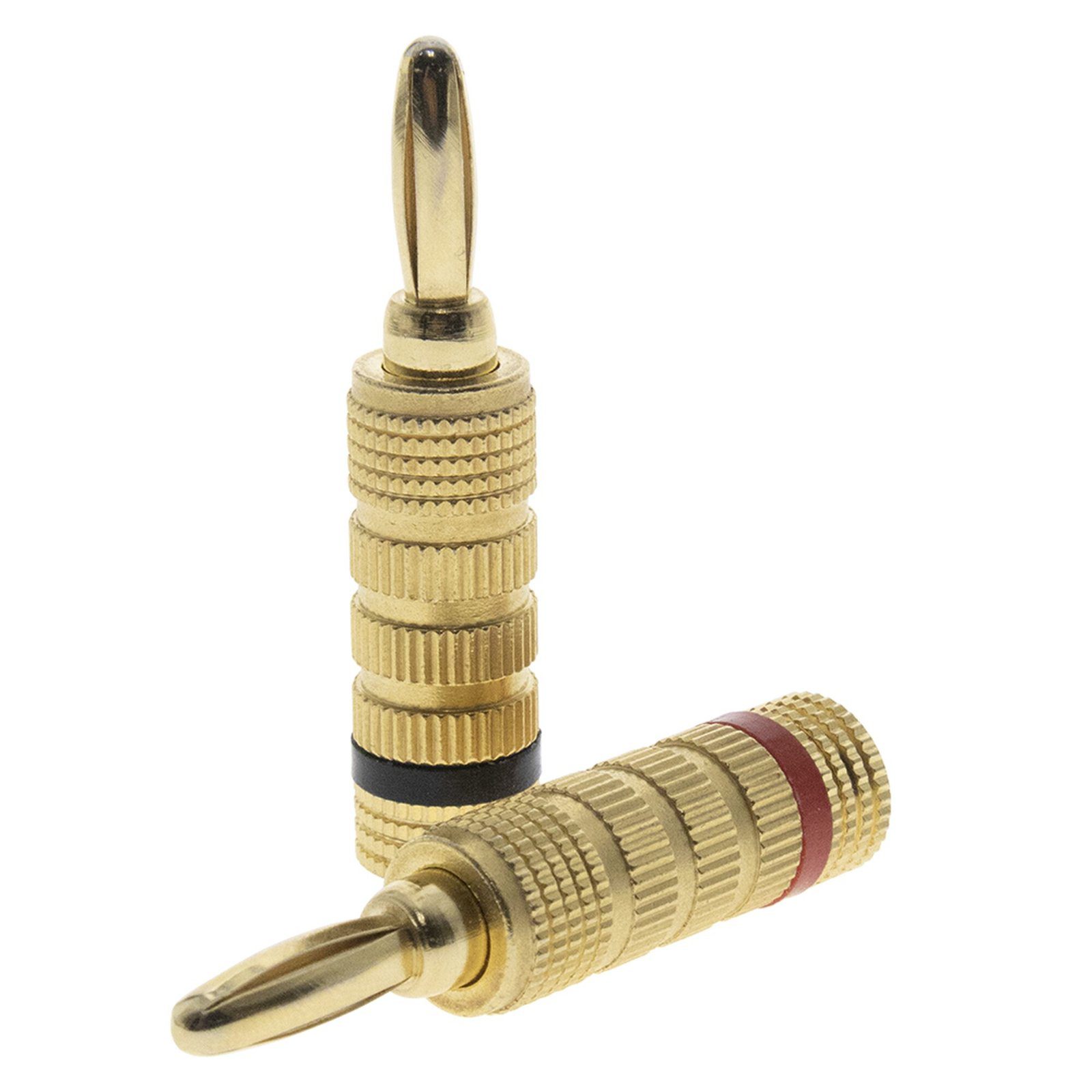 Kit Conector Banana Tipo Tornillo para Bocinas | Instalaciones Profesionales de Audio | Chapado en Oro | Color Negro + Rojo (2 Piezas) EP-BSC-KIT - EPCOM PROAUDIO