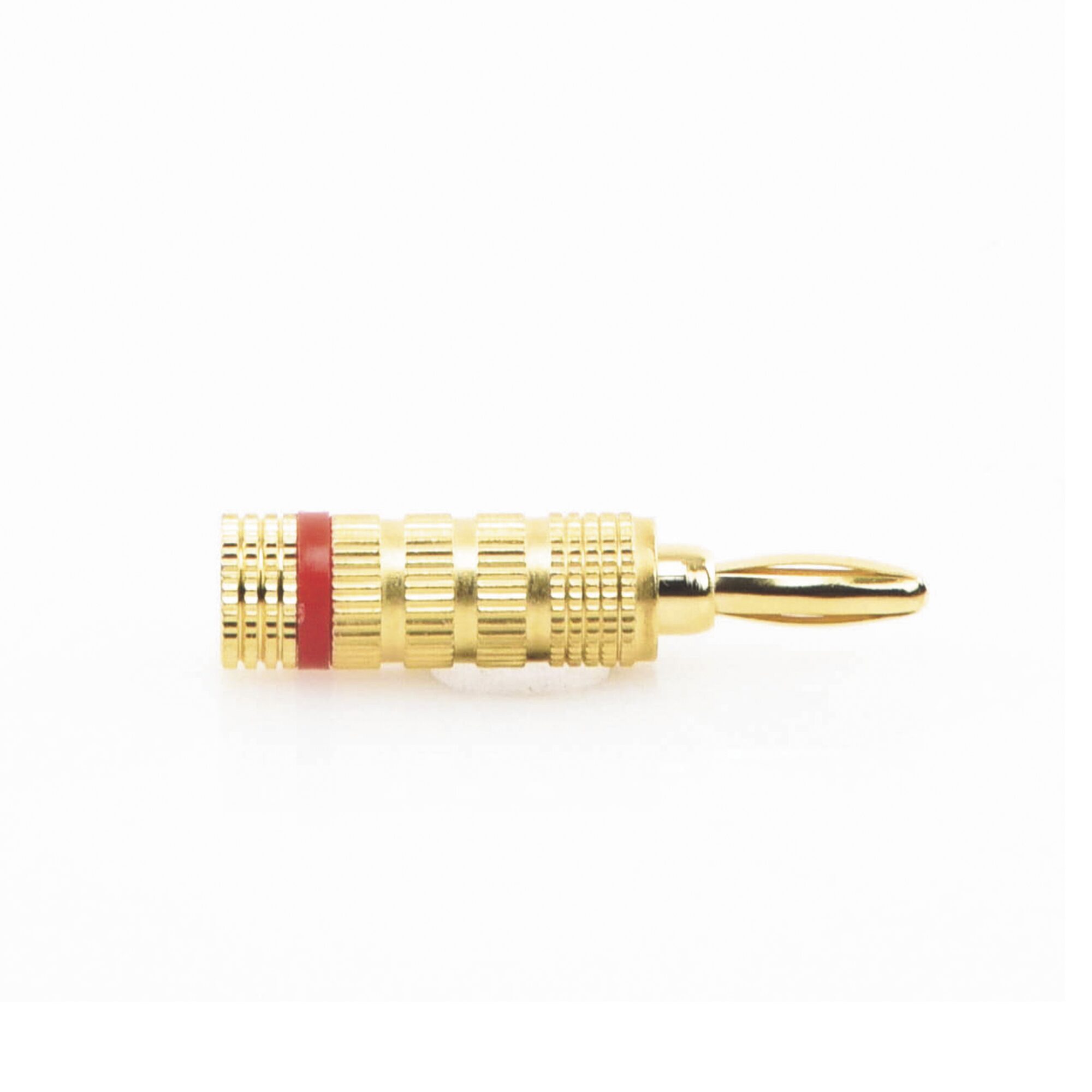 Conector Banana Tipo Tornillo para Bocinas | Instalaciones Profesionales de Audio | Chapado en Oro | Color Rojo (1 Pieza) EP-BSCR - EPCOM PROAUDIO