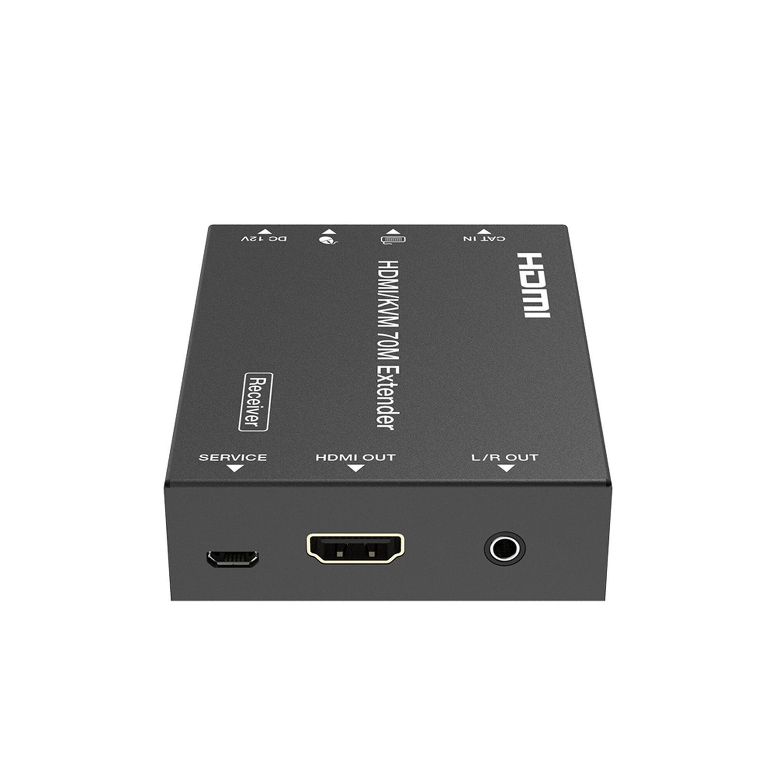 Kit Extensor HDMI con KVM | 70m | 4K2K@60Hz | 4:4:4 | HDMI2.0b y HDCP 2.2 | Salida de Audio 3.5mm | Admite PoC | Admite USB 1.1 EPC-EDB70K - EPCOM PROAUDIO