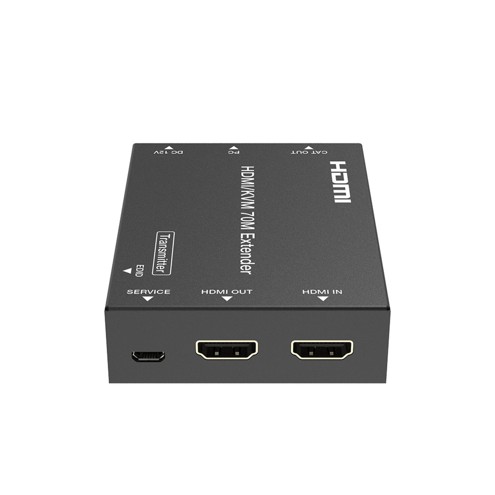 Kit Extensor HDMI con KVM | 70m | 4K2K@60Hz | 4:4:4 | HDMI2.0b y HDCP 2.2 | Salida de Audio 3.5mm | Admite PoC | Admite USB 1.1 EPC-EDB70K - EPCOM PROAUDIO