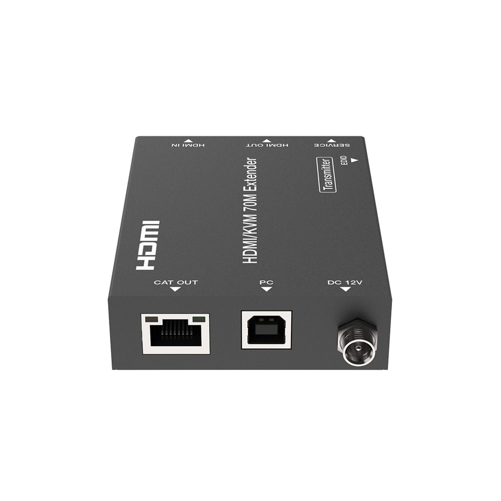 Kit Extensor HDMI con KVM | 70m | 4K2K@60Hz | 4:4:4 | HDMI2.0b y HDCP 2.2 | Salida de Audio 3.5mm | Admite PoC | Admite USB 1.1 EPC-EDB70K - EPCOM PROAUDIO