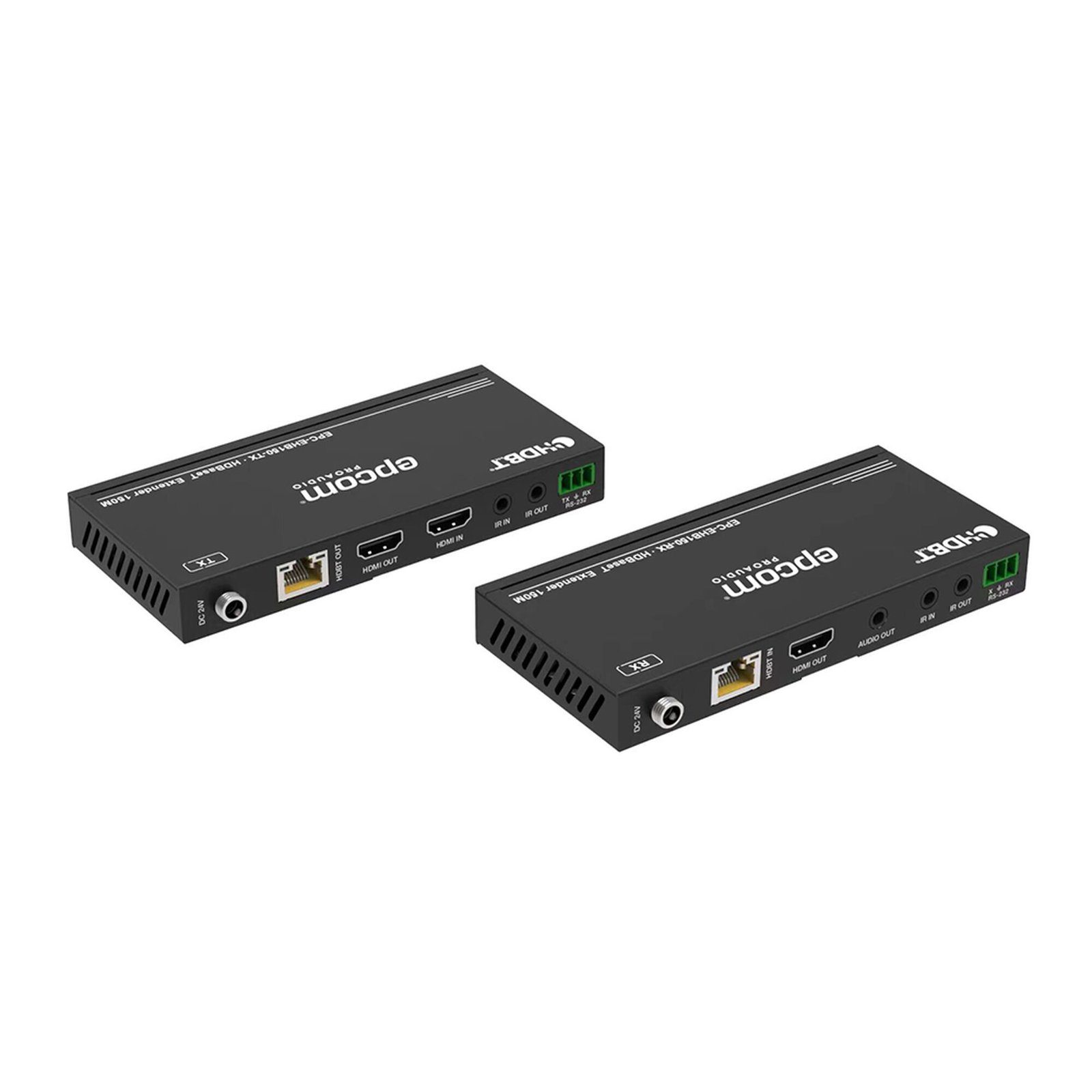 Kit Extensor HDMI | 4K2K@60HZ | HDR 4:4:4 | HDBaseT | 150M | Salida de Audio | HDCP 2.2 | IR Bidireccional EPC-EHB150 - EPCOM PROAUDIO