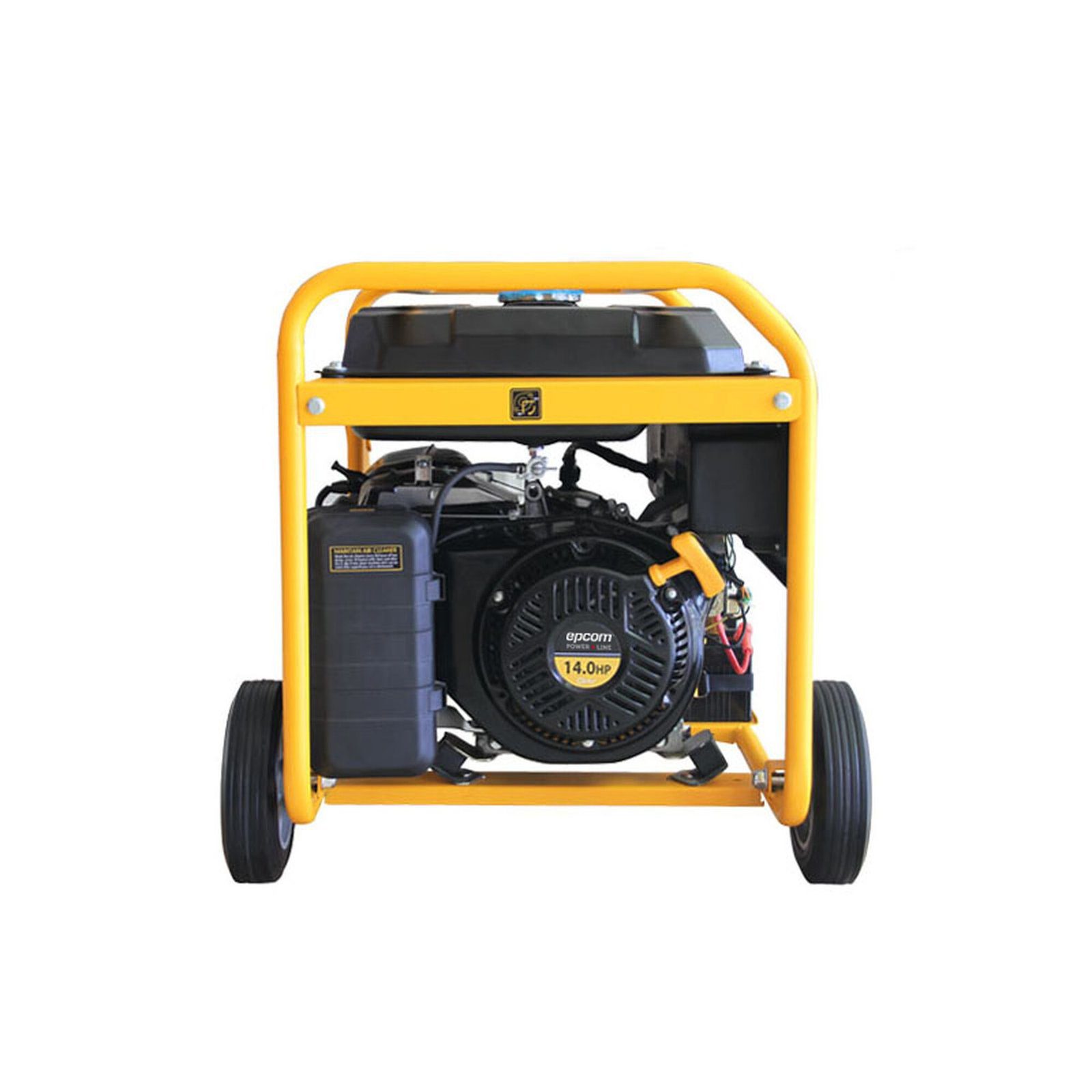 Generador a Gasolina / Planta de Emergencia de 6.5KW, 220Vac 2 Fases, Jaula con Ruedas para Fácil Traslado y Encendido Electrónico EPGEN7000 - EPCOM POWERLINE