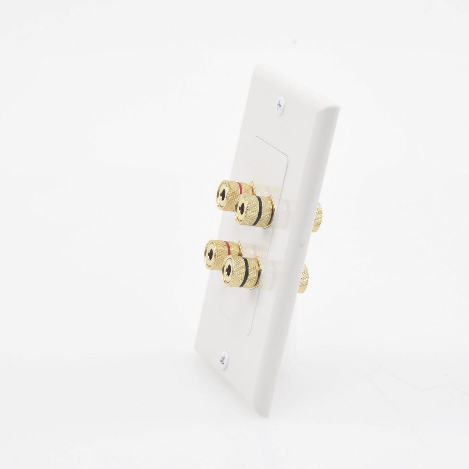 Placa de Pared | Postes de Unión Tipo Banana | Conexión para 2 Altavoces | Fácil Instalación | Conectores Chapados en Oro EP-WP2S - EPCOM PROAUDIO