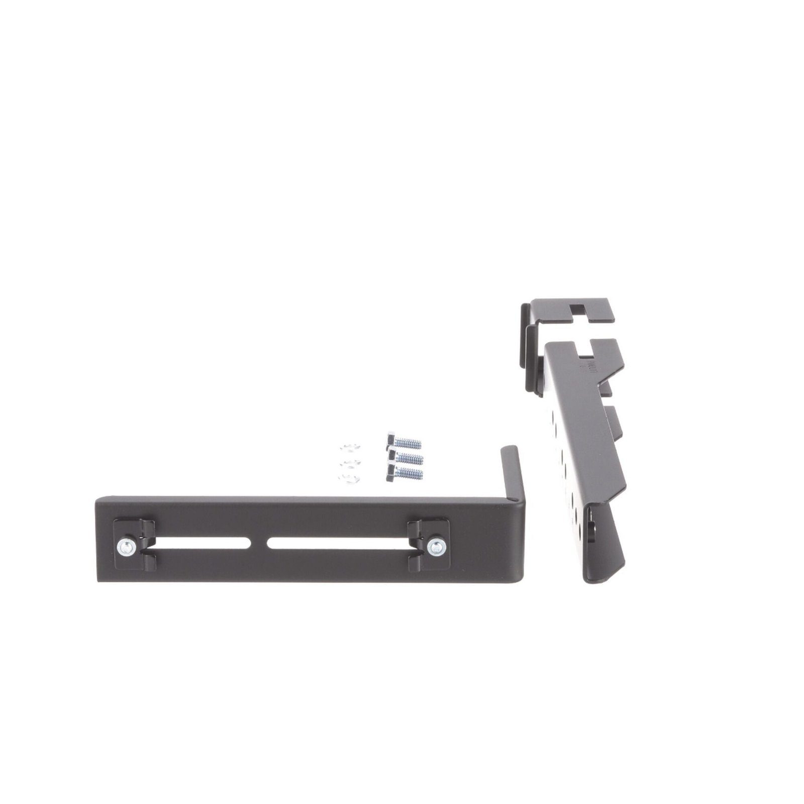 Soporte en L Para Canaletas FiberRunner 4×4 o 6×4, Para Instalación en Riel de Charola Tipo Escalerilla, Color Negro FR6ALB - PANDUIT