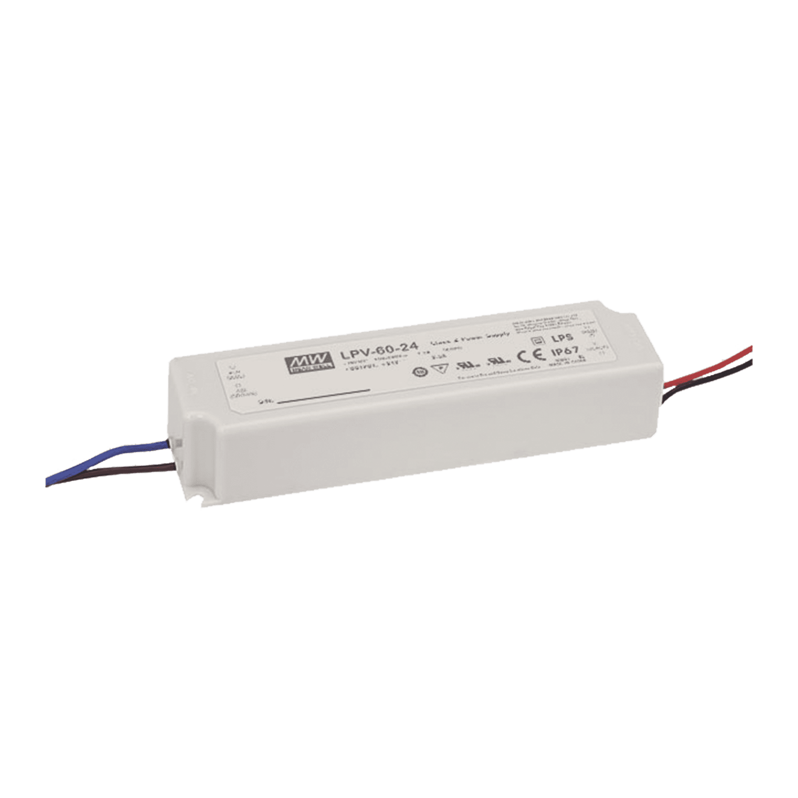 FUENTE DE PODER LED 60W 24V 2.5A LPV6024 - MEANWELL