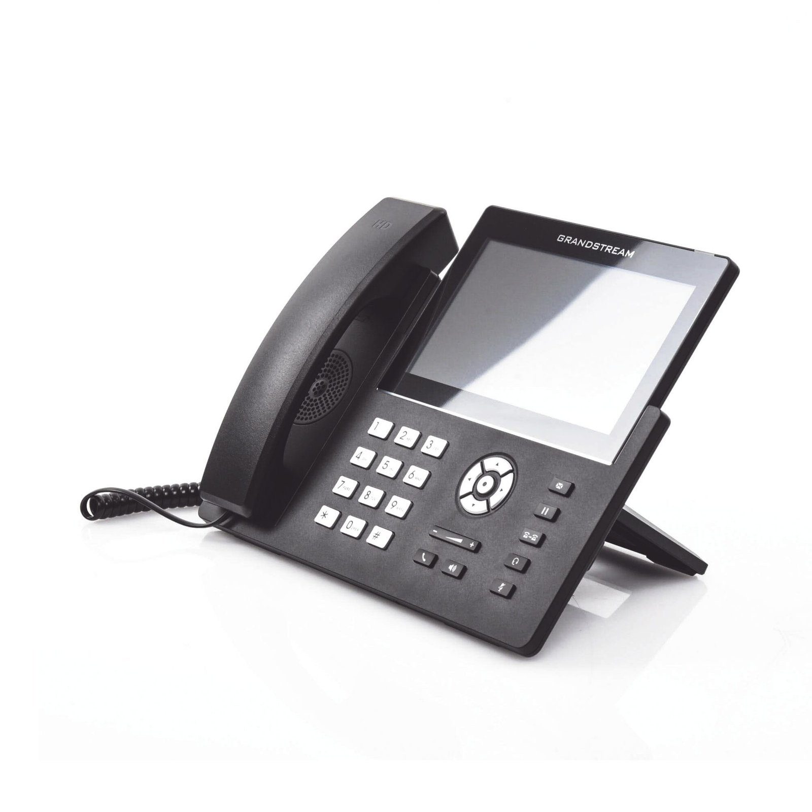 Teléfono IP Wi-Fi, Grado Operador, 12 líneas SIP con 6 cuentas, pantalla táctil 7″, puertos Gigabit, Bluetooth, PoE, codec Opus, IPV4/IPV6 con gestión en la nube GDMS GRP2670 - Grandstream