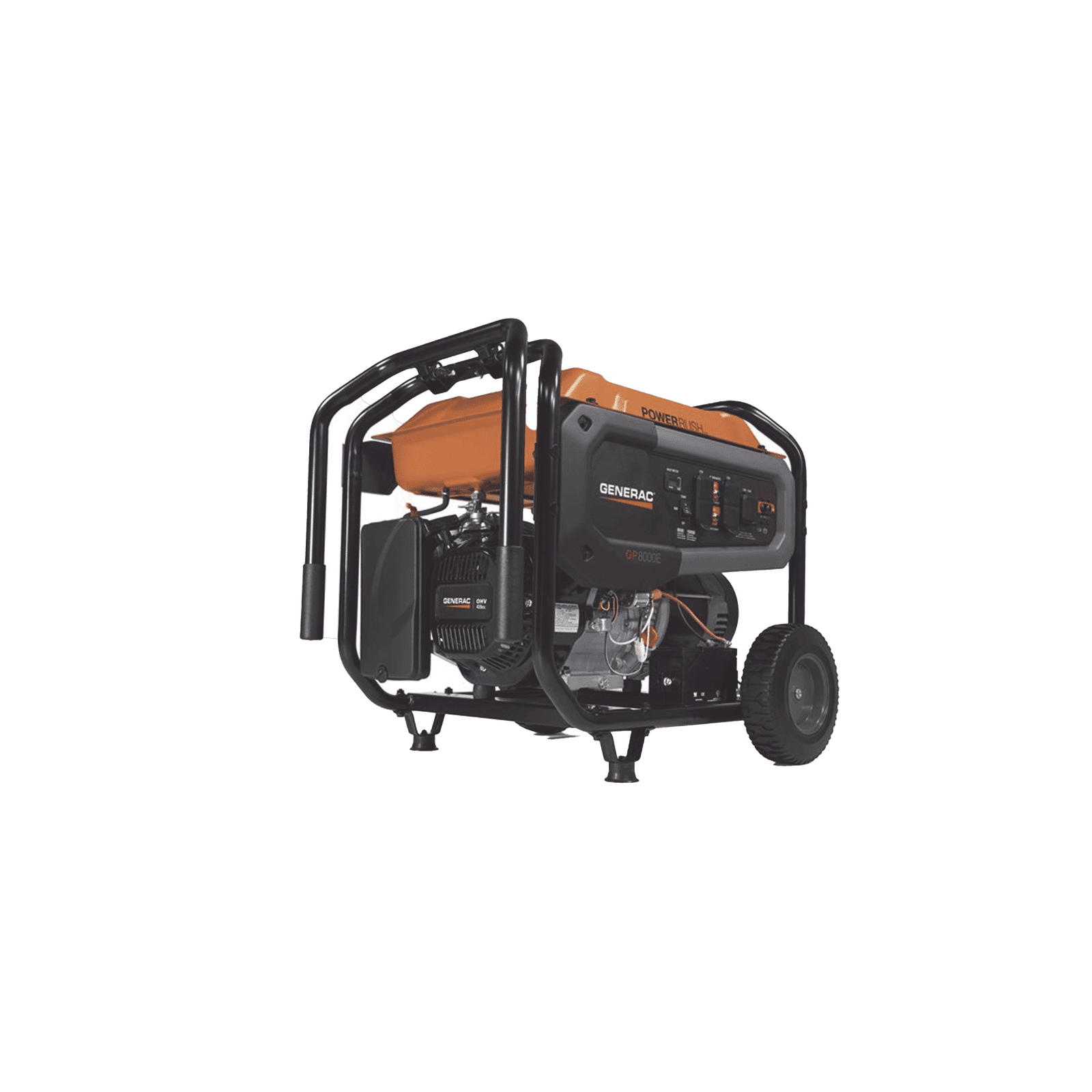 Generador Inversor Portátil a Gasolina, 8 kW, 120/240Vca,  Arranque Eléctrico GP8000E - GENERAC