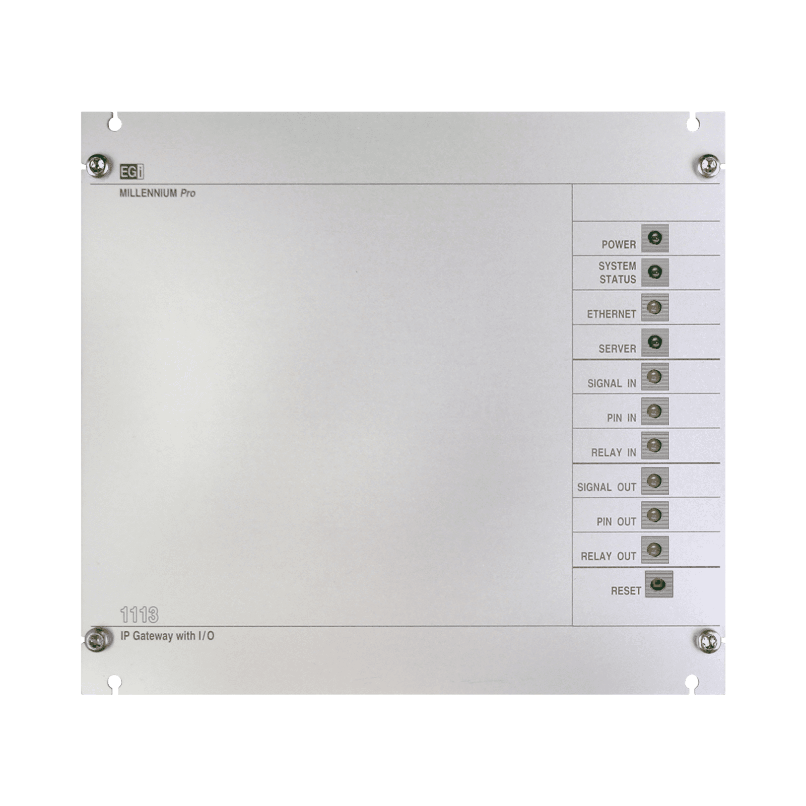 Interfaz Millennium IP para gestión de avisos y música pre-grabados IP con 8 relés IN/OUT 1113 - EGI AUDIO SOLUTIONS