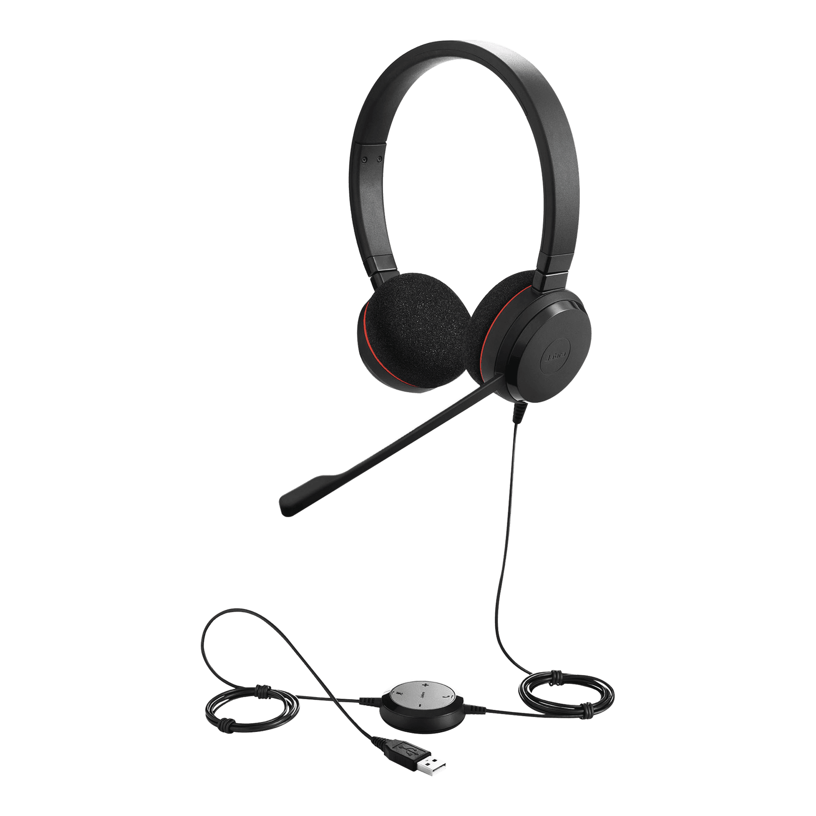 Jabra Evolve 20 DUO con conexión USB, micrófono con cancelación de ruido de ultima generación, configuración Plug and Play (4999-829-209) EVOLVE-20-DUO-UC - JABRA