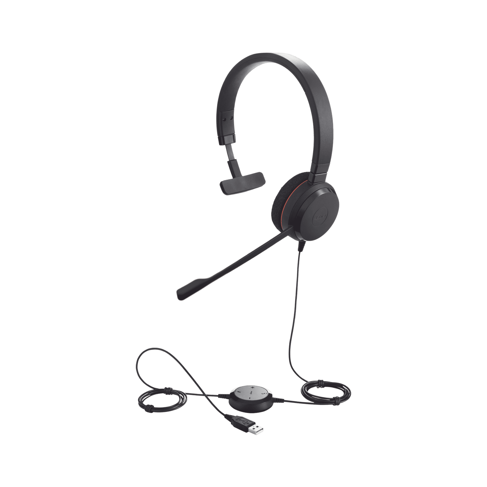 Jabra Evolve 20 Mono con conexión USB, micrófono con cancelación de ruido de ultima generación, configuración Plug and Play (4993-829-209) EVOLVE-20-MONO-UC - JABRA