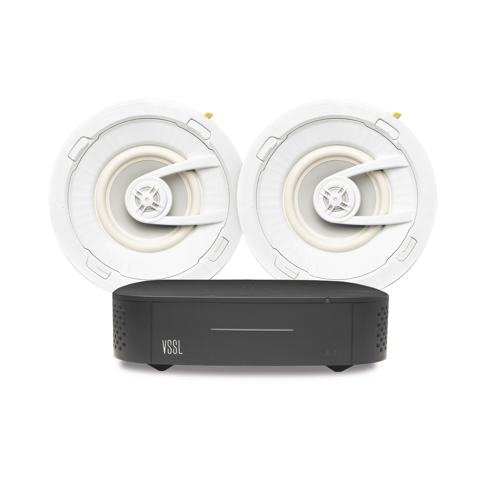 KIT Amplificador VSSL A1X | 2 Bocinas para Plafón de 7in TruAudio G72 A1X/2CSG - VSSL